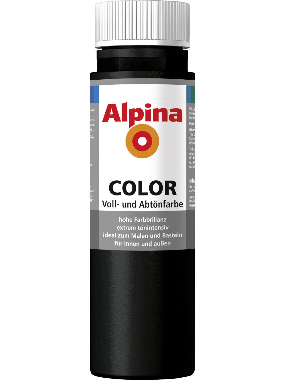 Alpina Vollton- und Abtönfarbe Alpina Color Abtönfarbe night black 250 ml