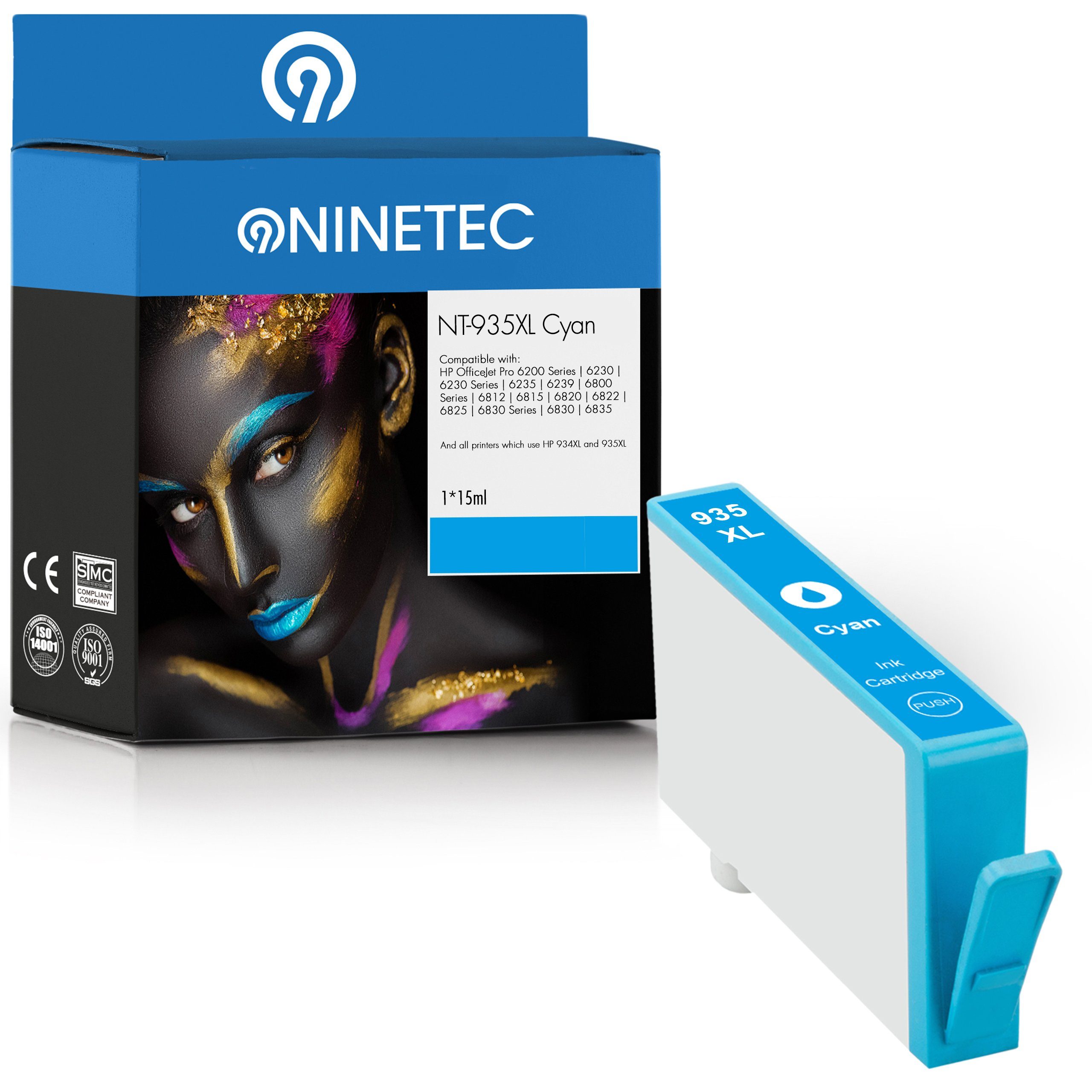 NINETEC ersetzt HP 935XL 935 XL Cyan Tintenpatrone | Tintenpatronen