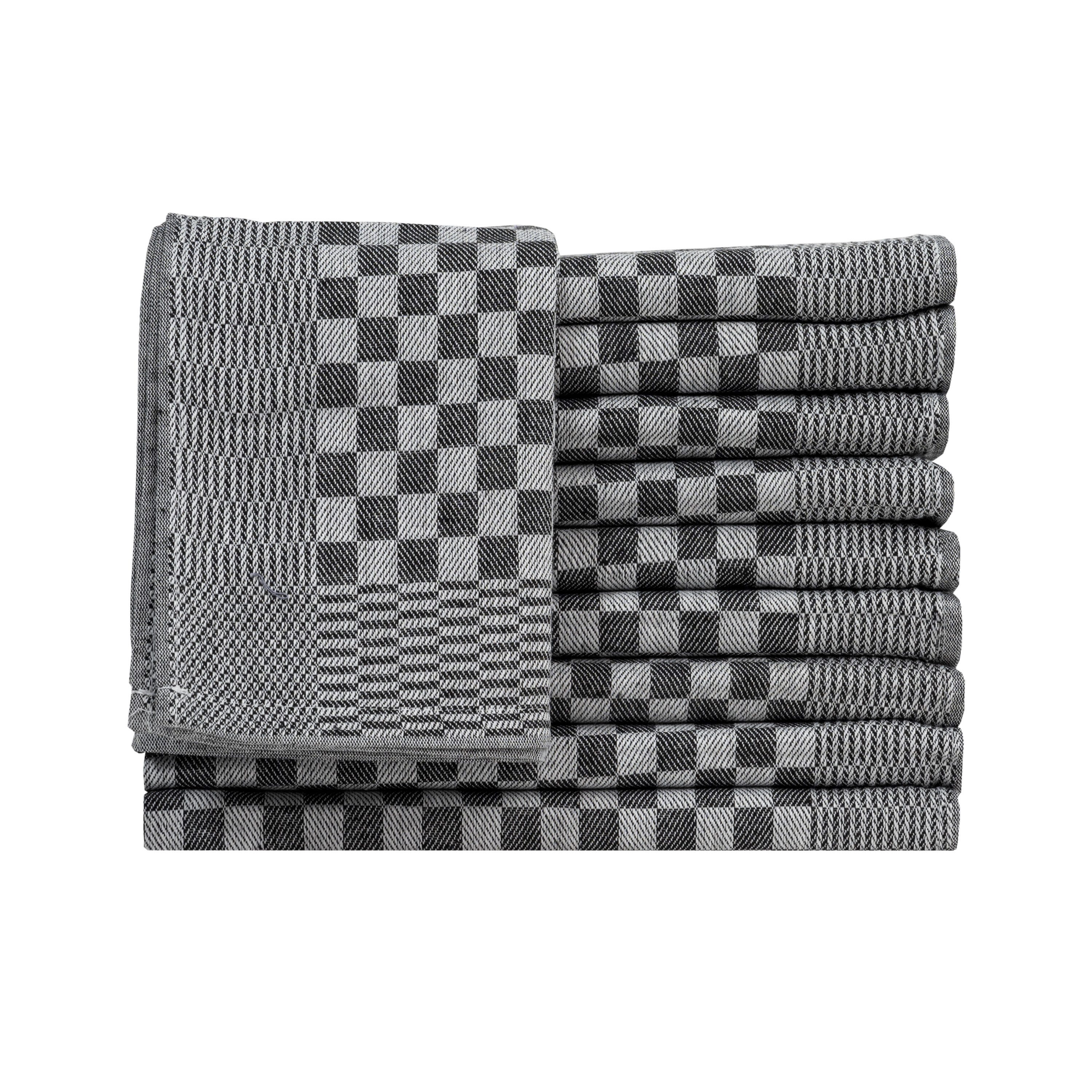 Müskaan Spültuch Geschirrtücher 100% Baumwolle 50x70 cm Grubentücher zum Abtrocknen, (10-tlg., Vielfältig einsetzbar), Küchentücher zum Putzen, Fusselfrei, Saugstark