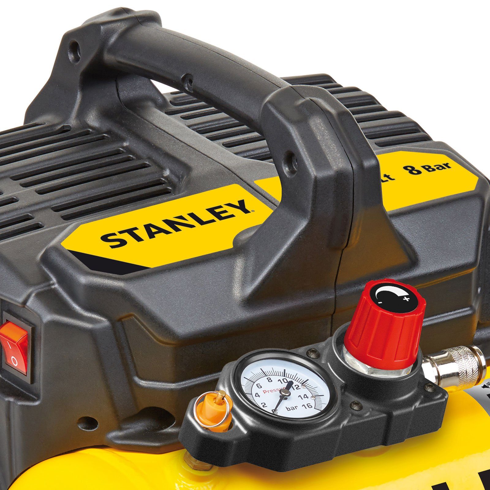 STANLEY Kompressor Stanley 6L Silent Kompressor DST 100/8/6 leise, 750 W, mobil 59 db, max. 8 bar, 6 l, Set