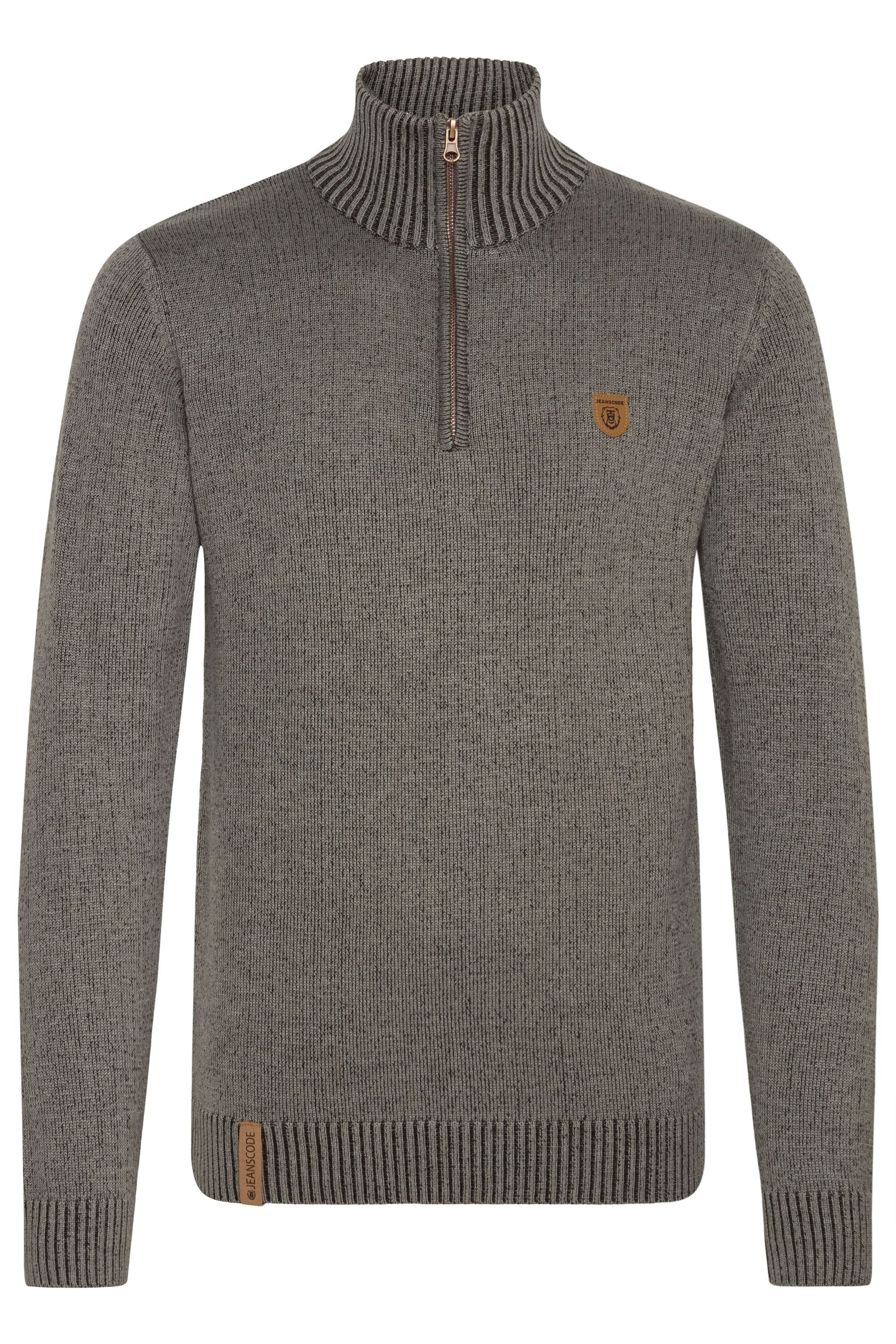 Indicode Troyer IDNathen Strickpulli mit Reißverschluss günstig online kaufen