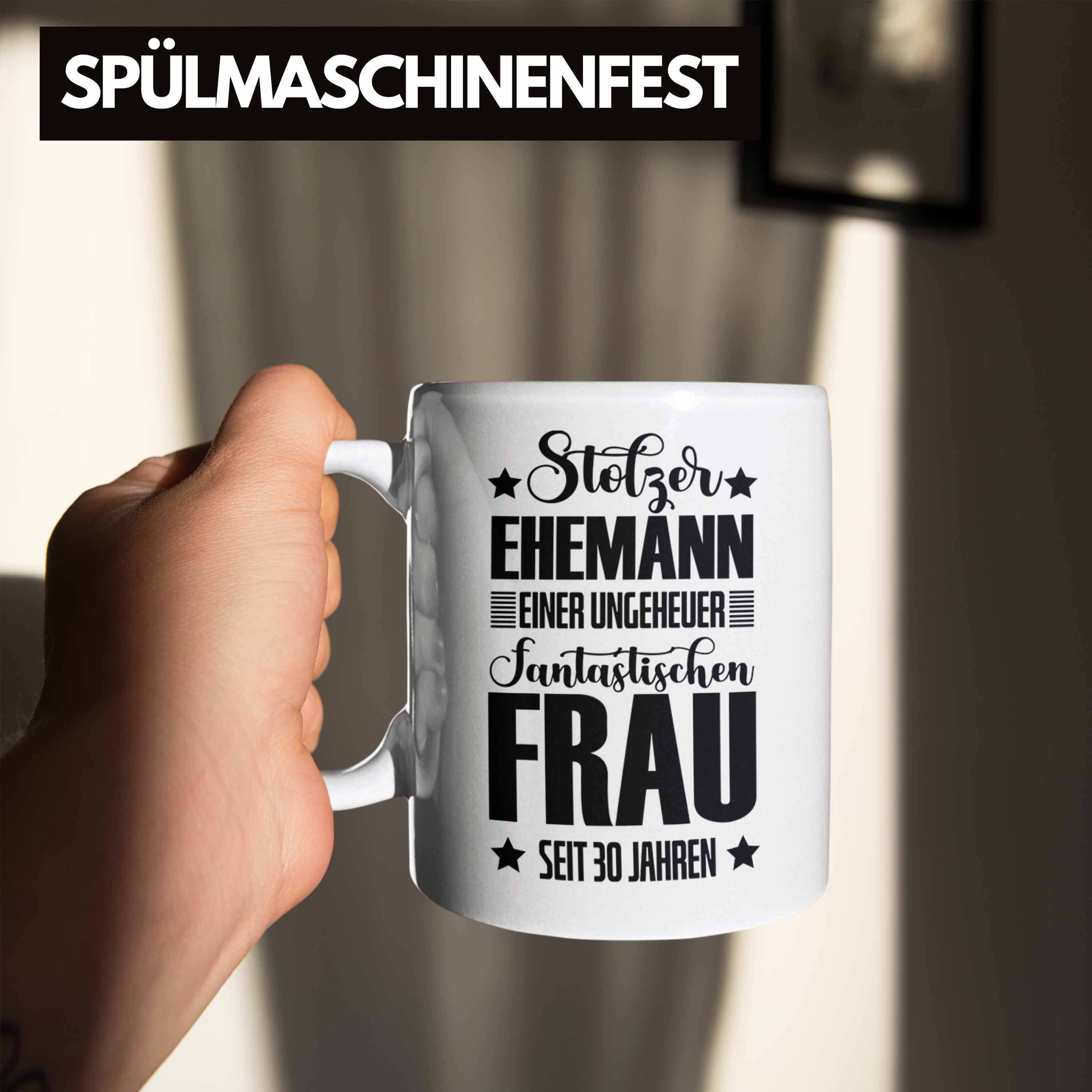 30 Ehemann Geschenk Weiss Hochzeitstag Tasse Jahre Trendation Bester Ehemann Lustiger Spruch