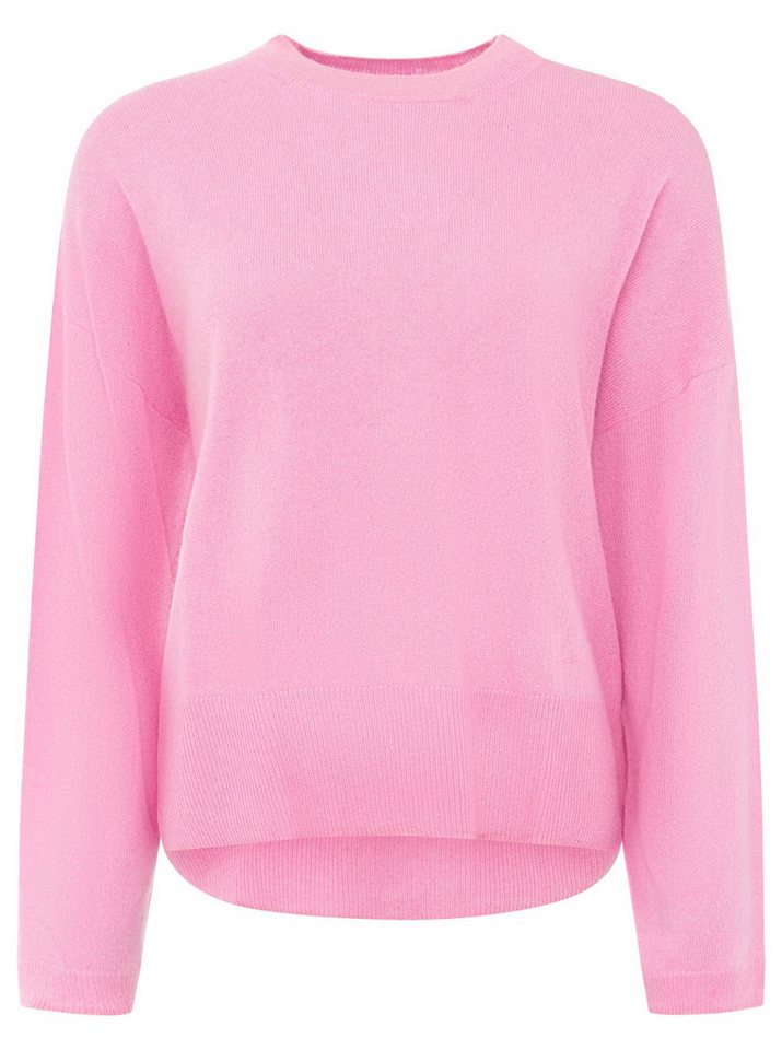 Zwillingsherz Kaschmirpullover Kastiger Rundhalspullover