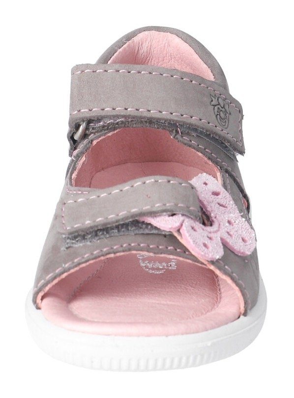 PEPINO by RICOSTA Silvi WMS: grau-rosa Lederinnenausstattung Sandale normal mit