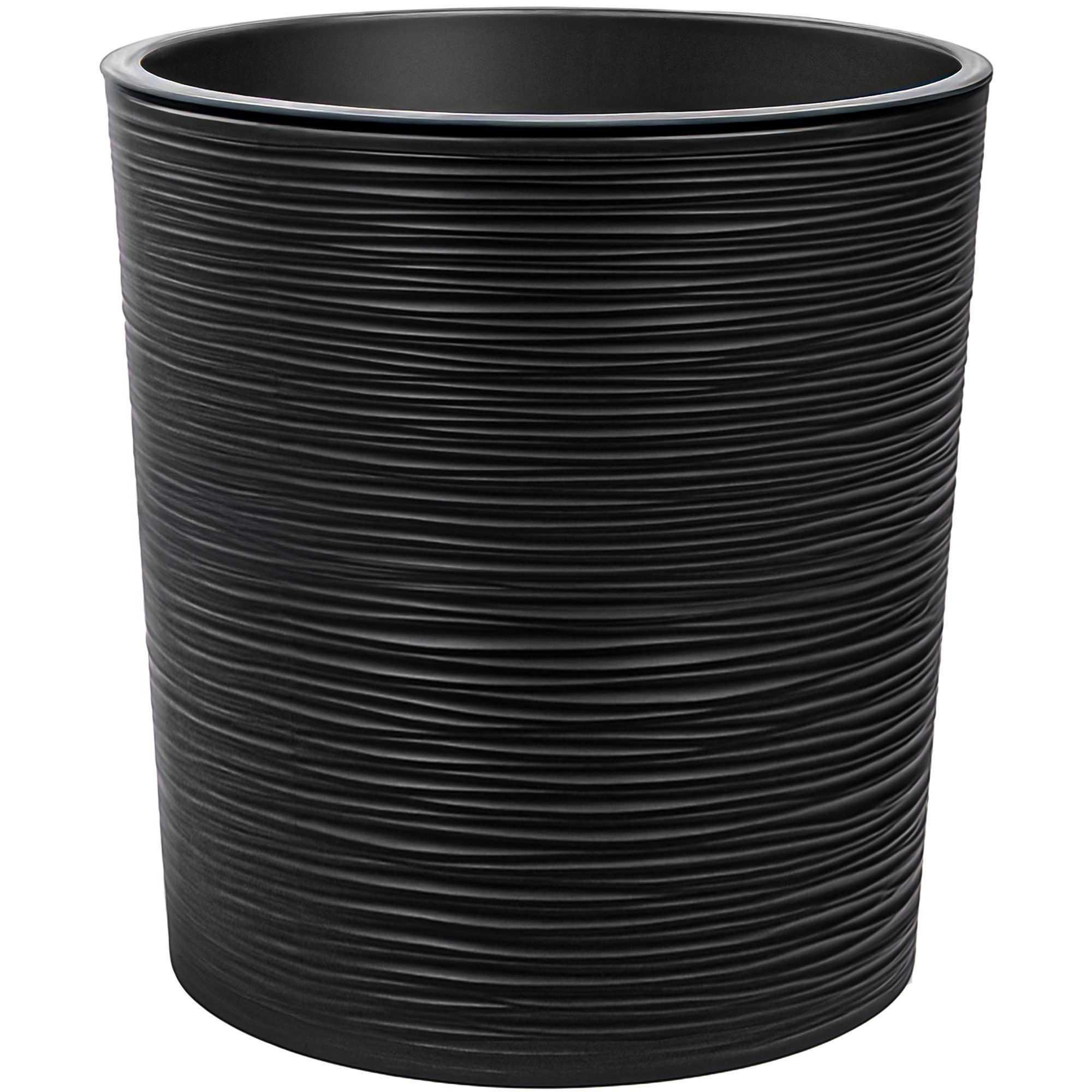 KONZEPT Blumentopf Pflanztopf Groß Innen, 30cm Meißelspuren-Design, Mit Inneneinsatz (1 St), ideal für den Innenbereich