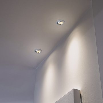 Paco Home Einbauleuchte Rita, LED wechselbar, Warmweiß, LED Einbaustrahler Schwenkbar LED Strahler Spotlight Flach dimmbar