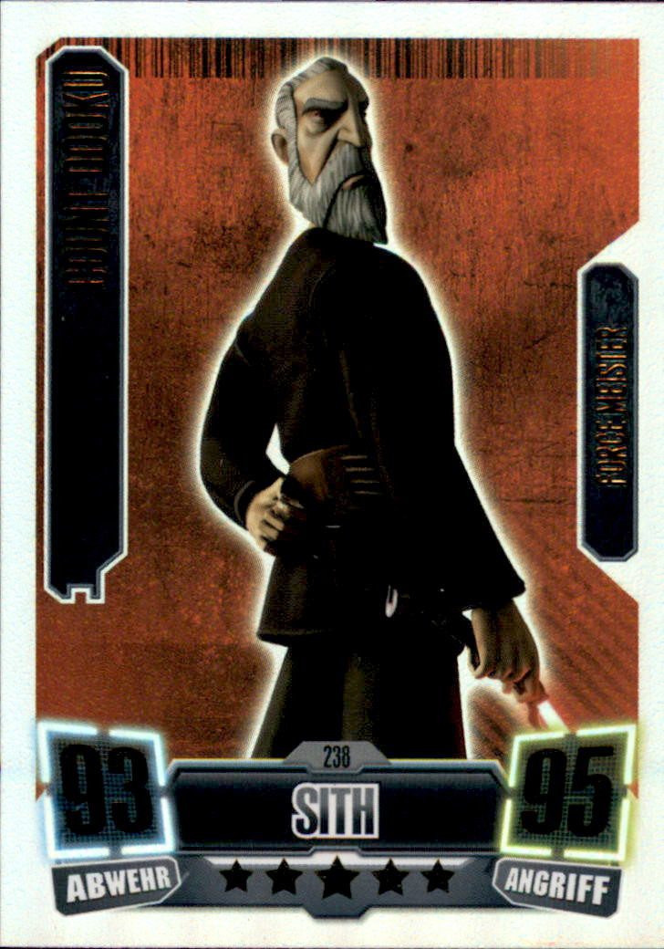 Star Wars Sammelkarte FA2-238 COUNT DOOKU Sith Separatist Force Meister SERIE 2 (2011)