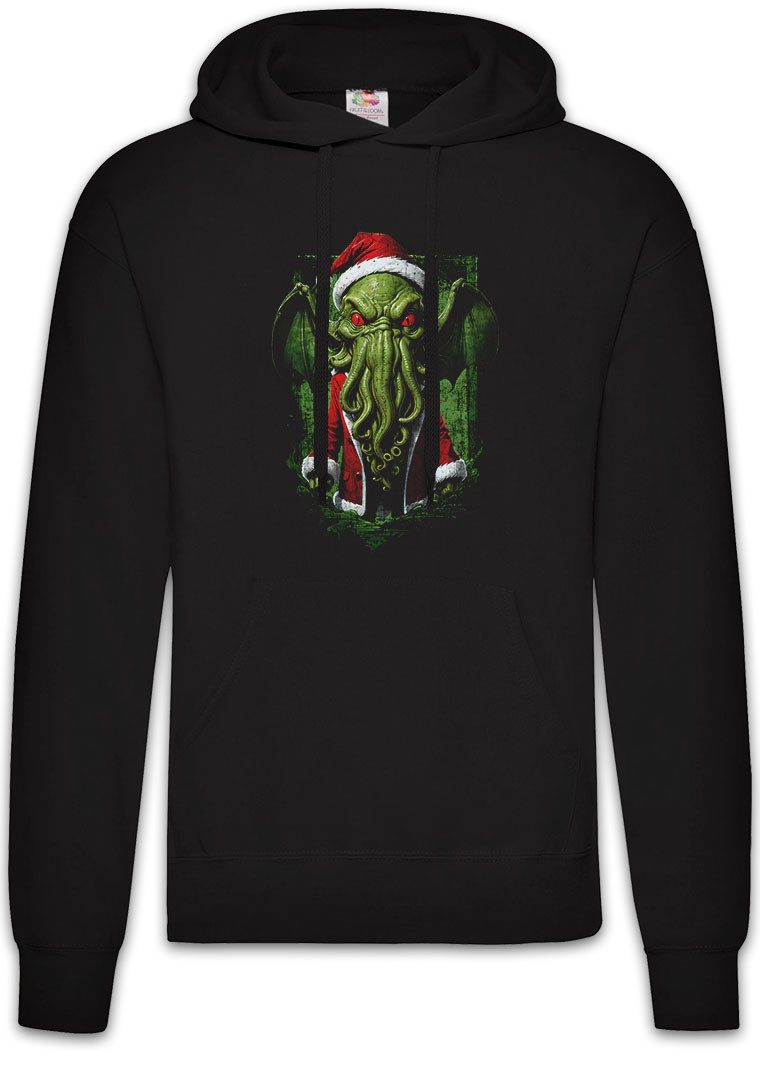 Hoodie Cthulhu Santa Herren Hoodie X-Mas Horror Lovecraft Claus Miskatonic