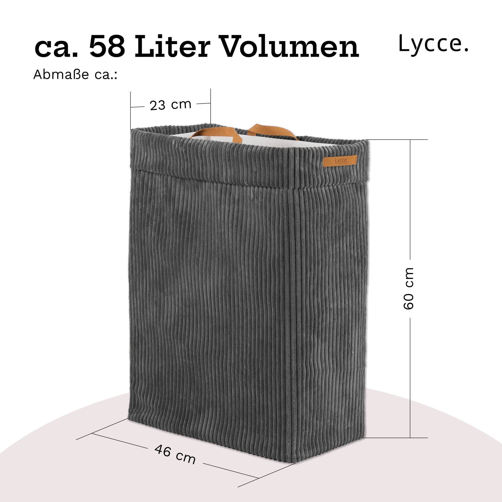 Lycce Wäschekorb Lycce Wäschekorb Cord – faltbar, waschbar & perfekt für Nischen