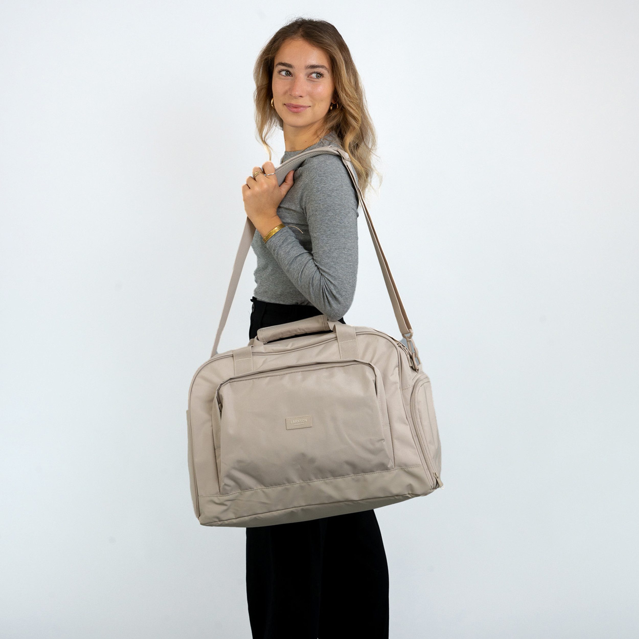 LARKSON Weekender Weekender Reisetasche Finja Large (2-tlg), Reisetasche, wasserabweisend