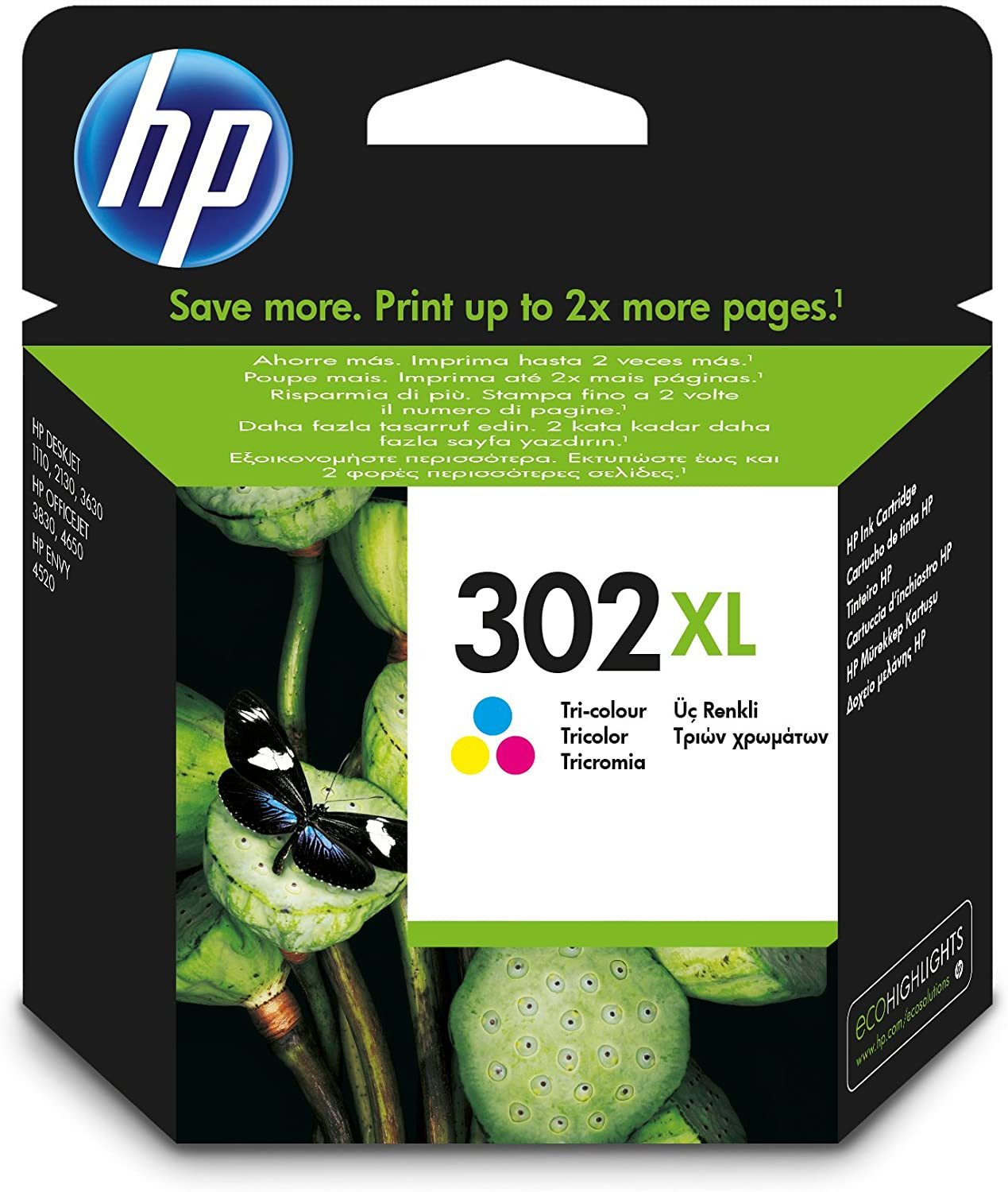 HP Druckerpatrone Original HP 302XL (F6U67AE) Color Tintenpatrone