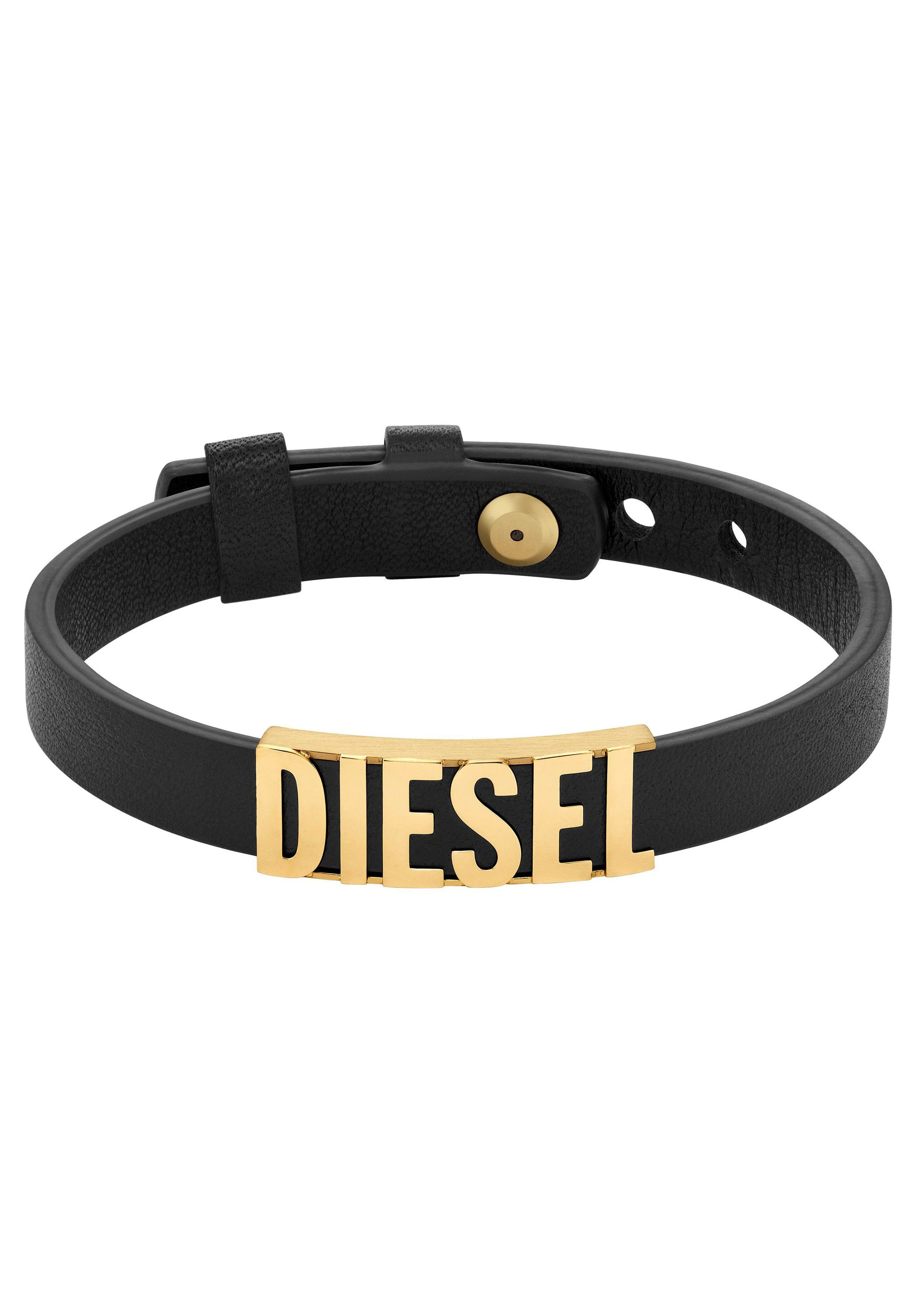 Diesel Armband Schmuck Edelstahl Armschmuck Lederarmband