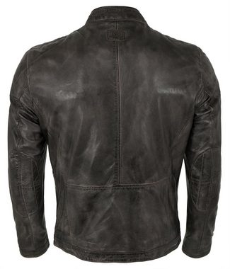 Milestone Lederjacke MSEmilio Echtleder Herren Lederjacke Lammnappa dunkelbraun