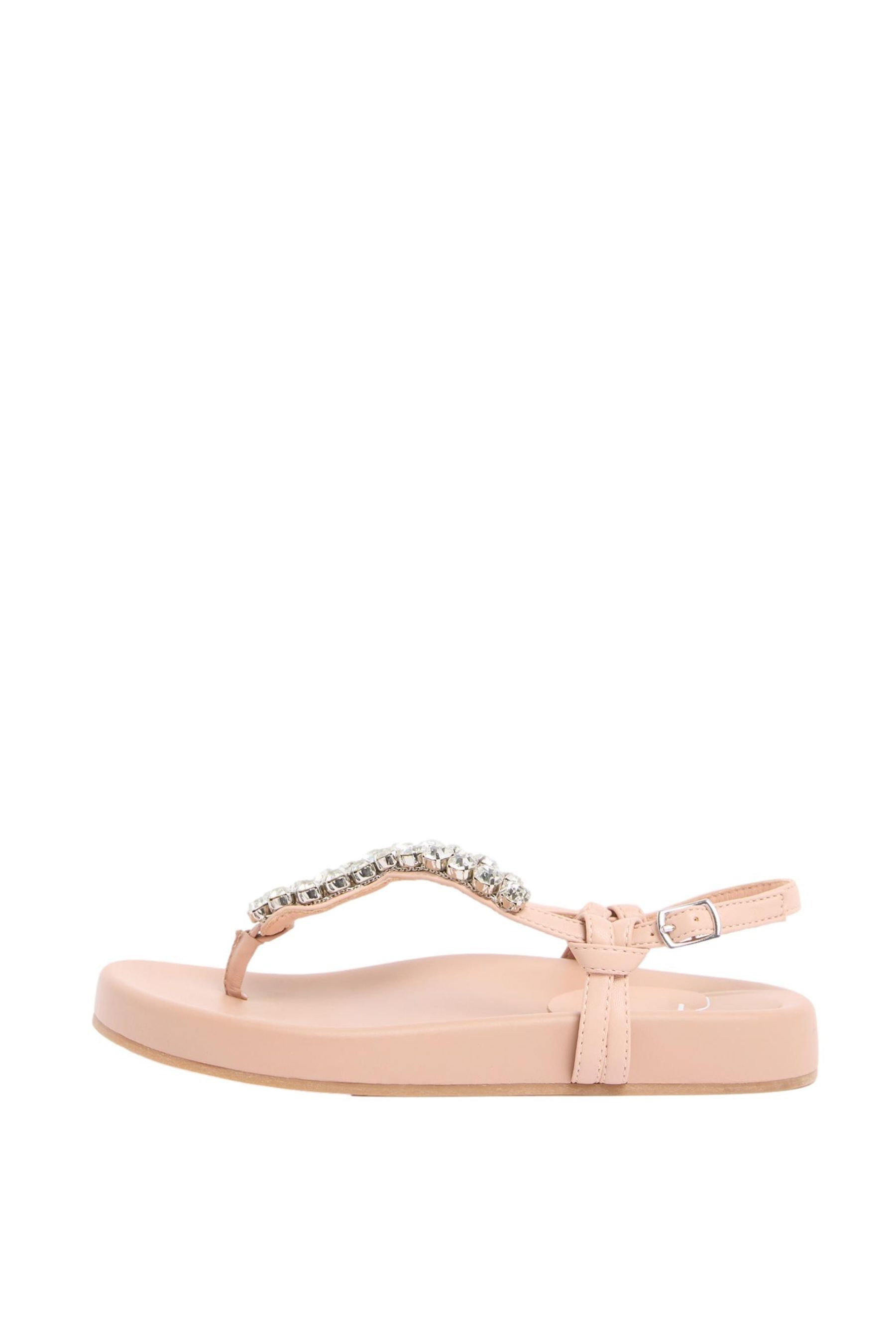 Lipsy Zehenstegsandalen mit Strass, weite Passform Zehentrenner