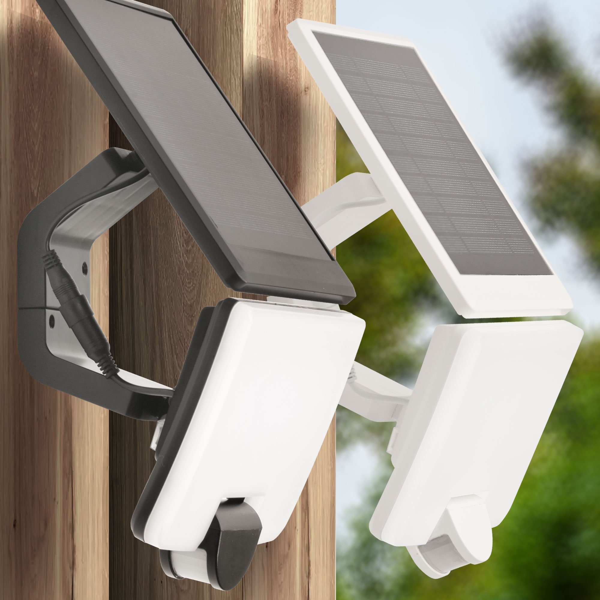 Maxkomfort LED Flutlichtstrahler SOLEX, LED fest integriert, 4000K, Neutralweiß, Solar