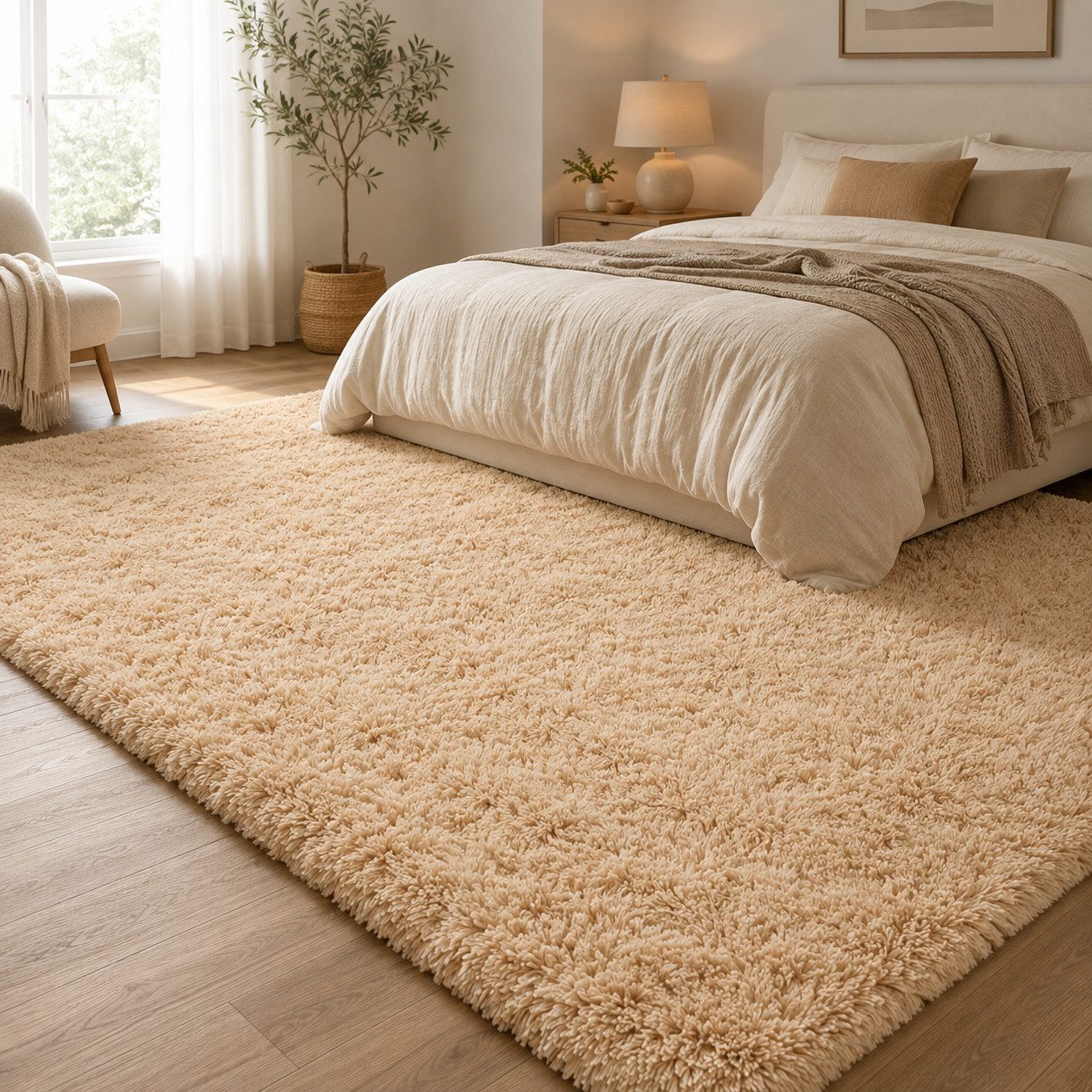 Lochas Hochflor-Teppich Hochflor-Teppich weich & kuschelig für Wohnzimmer und Schlafzimmer – Bild 3 von 5