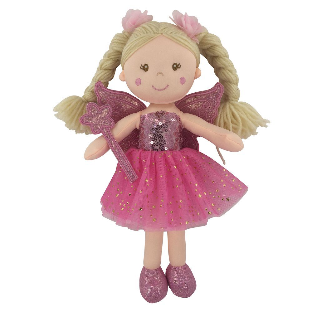 Sweety-Toys Stoffpuppe Sweety Toys 11803 Stoffpuppe Fee Plüschtier Prinzessin 45 cm pink