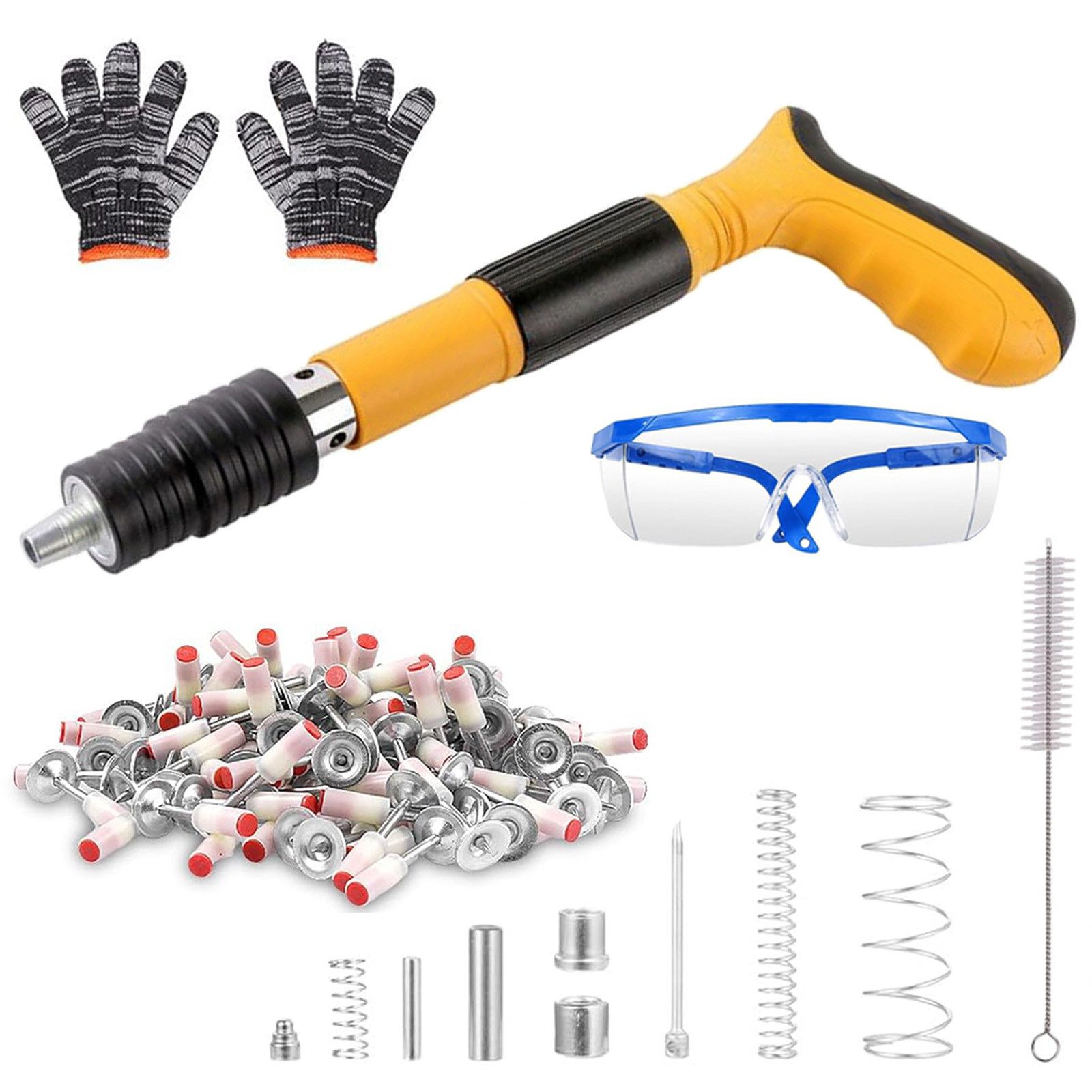 Druckluft-Nagler Manuelle Nagel Tool Stahlnagelpistole Profi Nagelgerät Baunagler