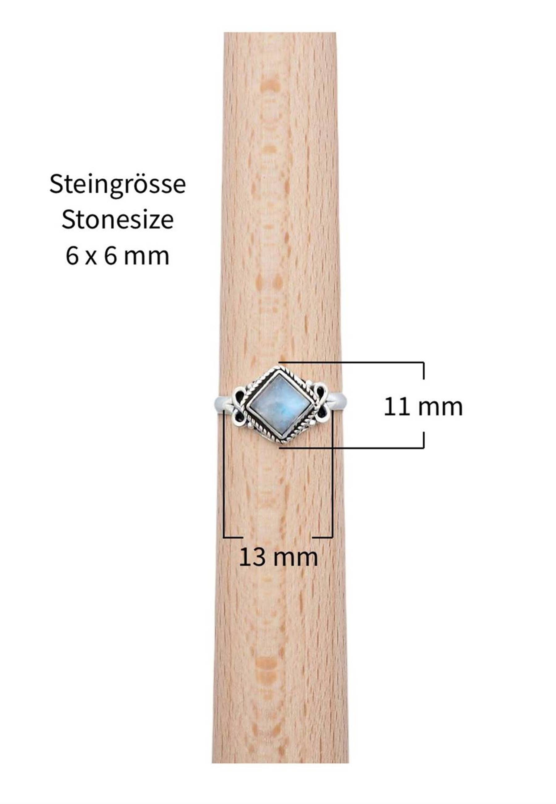 Mondstein Silberring 925er mantraroma mit Silber