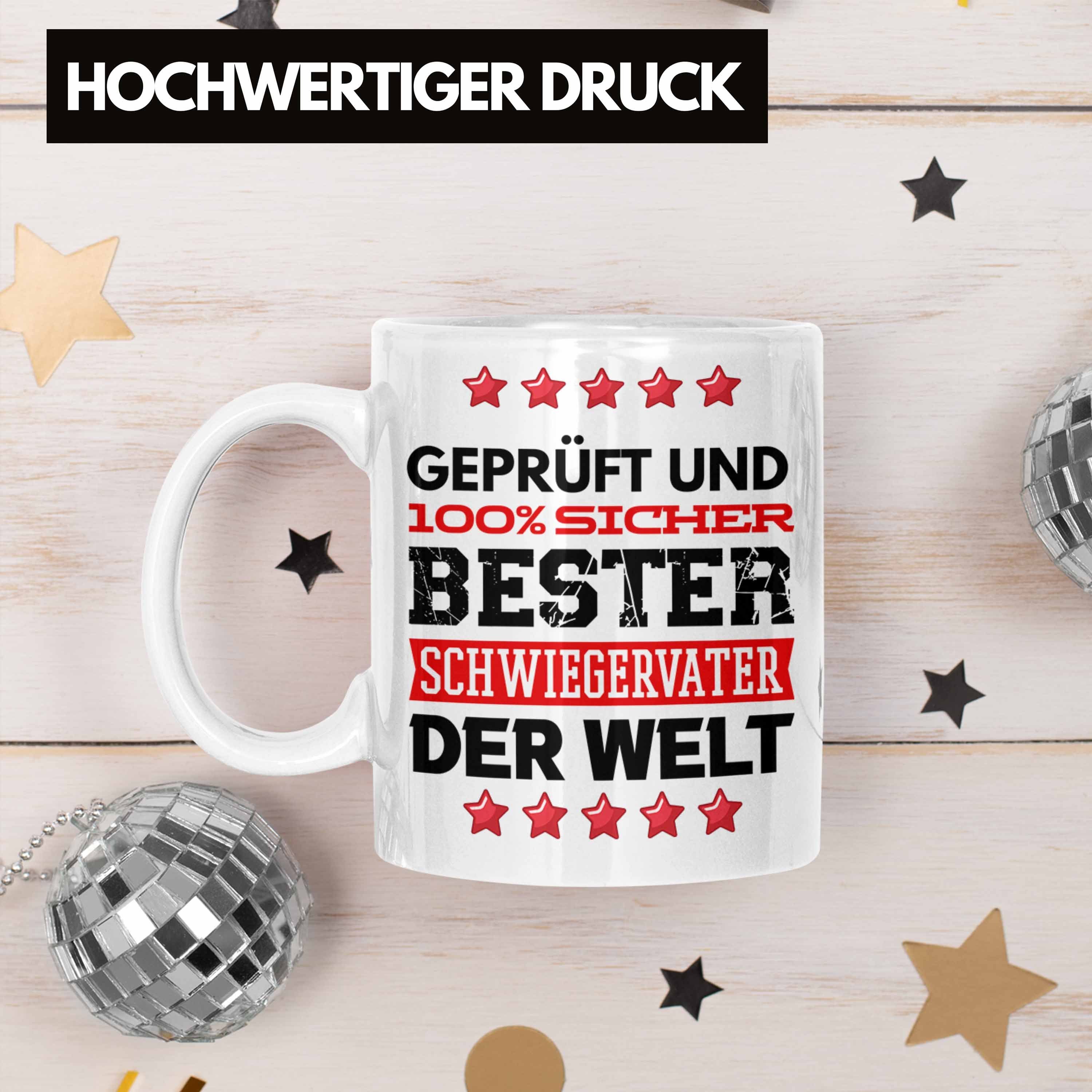Trendation Tasse Schwiegervater Tasse Geschenk Geburtstag Schwiegerpapa D Bester Spruch Weiss