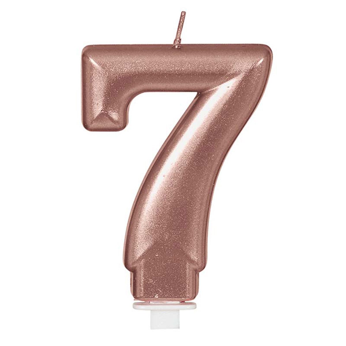 Fiestas Guirca Geburtstagskerze Kerzenzahl 7 Rosegold günstig online kaufen