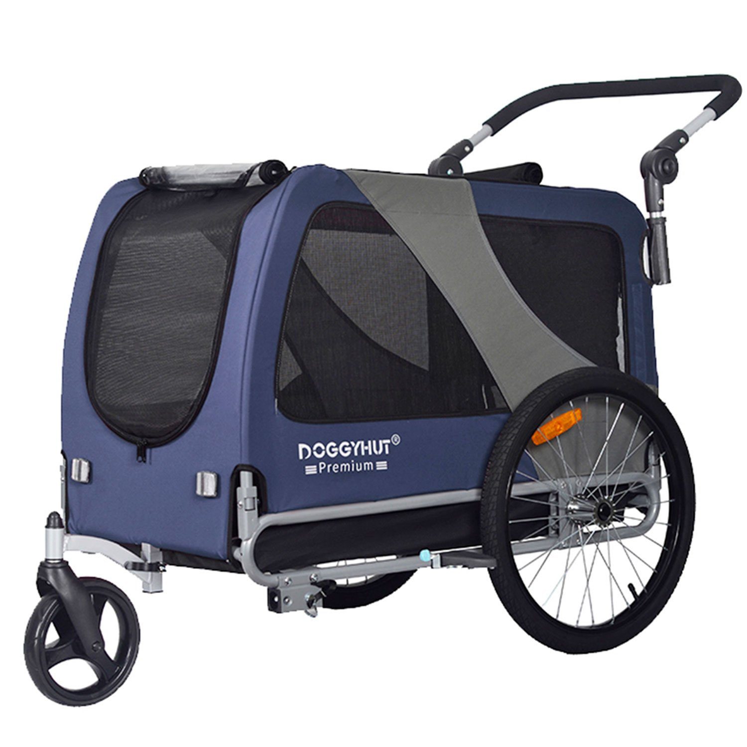TIGGO Fahrradhundeanhänger DOGGYHUT® XL Hundefahrradanhänger & Jogger Fahrradanhänger, Geeignet für große Hunde - Maximale Schulterhöhe des Hundes: 60 cm