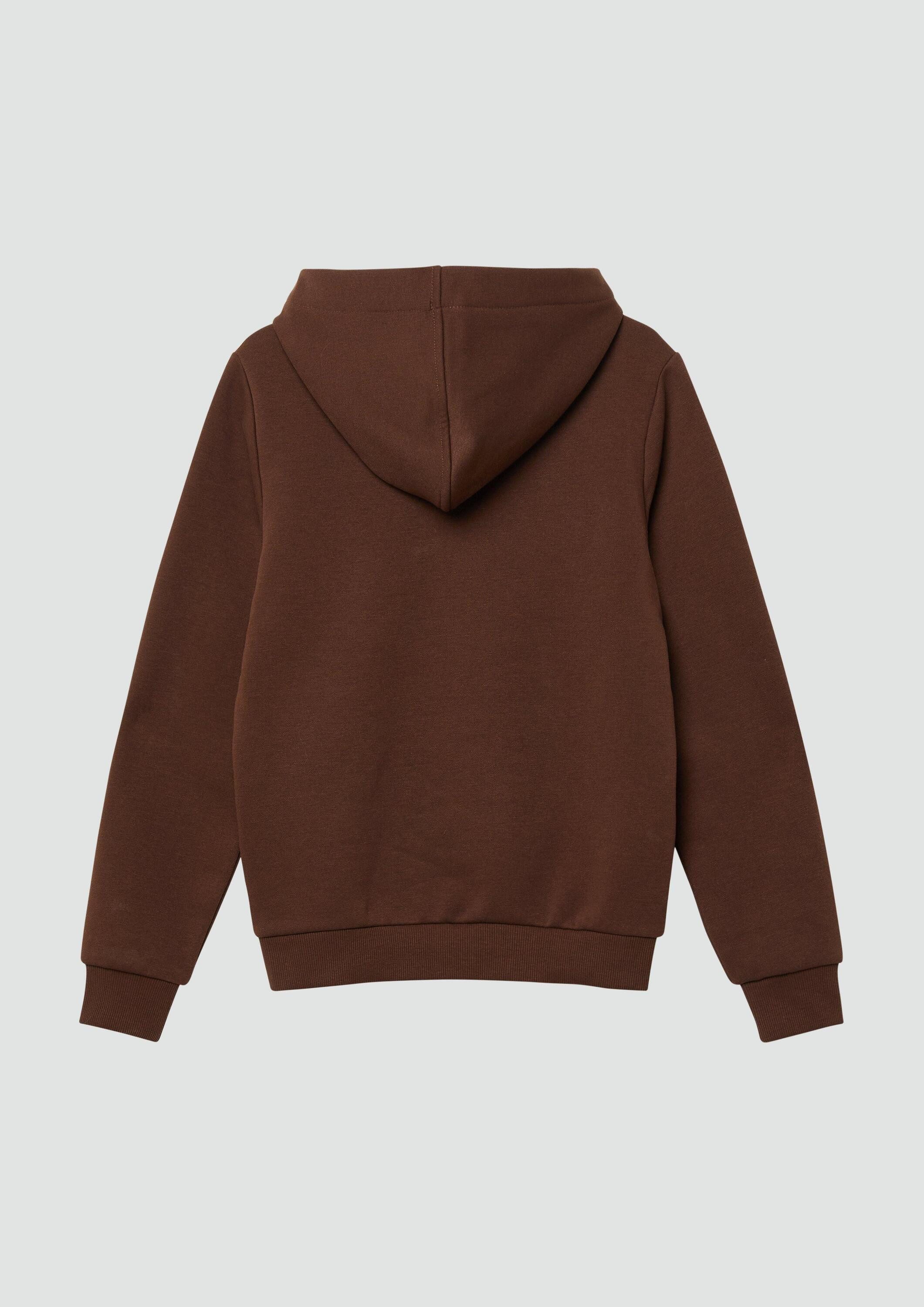 s.Oliver Sweatshirt Sweatshirt Kuscheliger Hoodie mit Frontprint