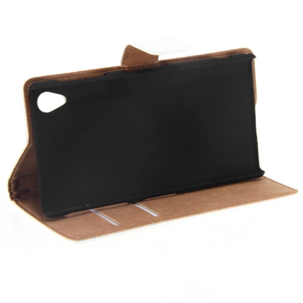Handytasche Book Case Handyhülle für Sony Xperia Z1 Weiß 4250710547265 (Book Cover)
