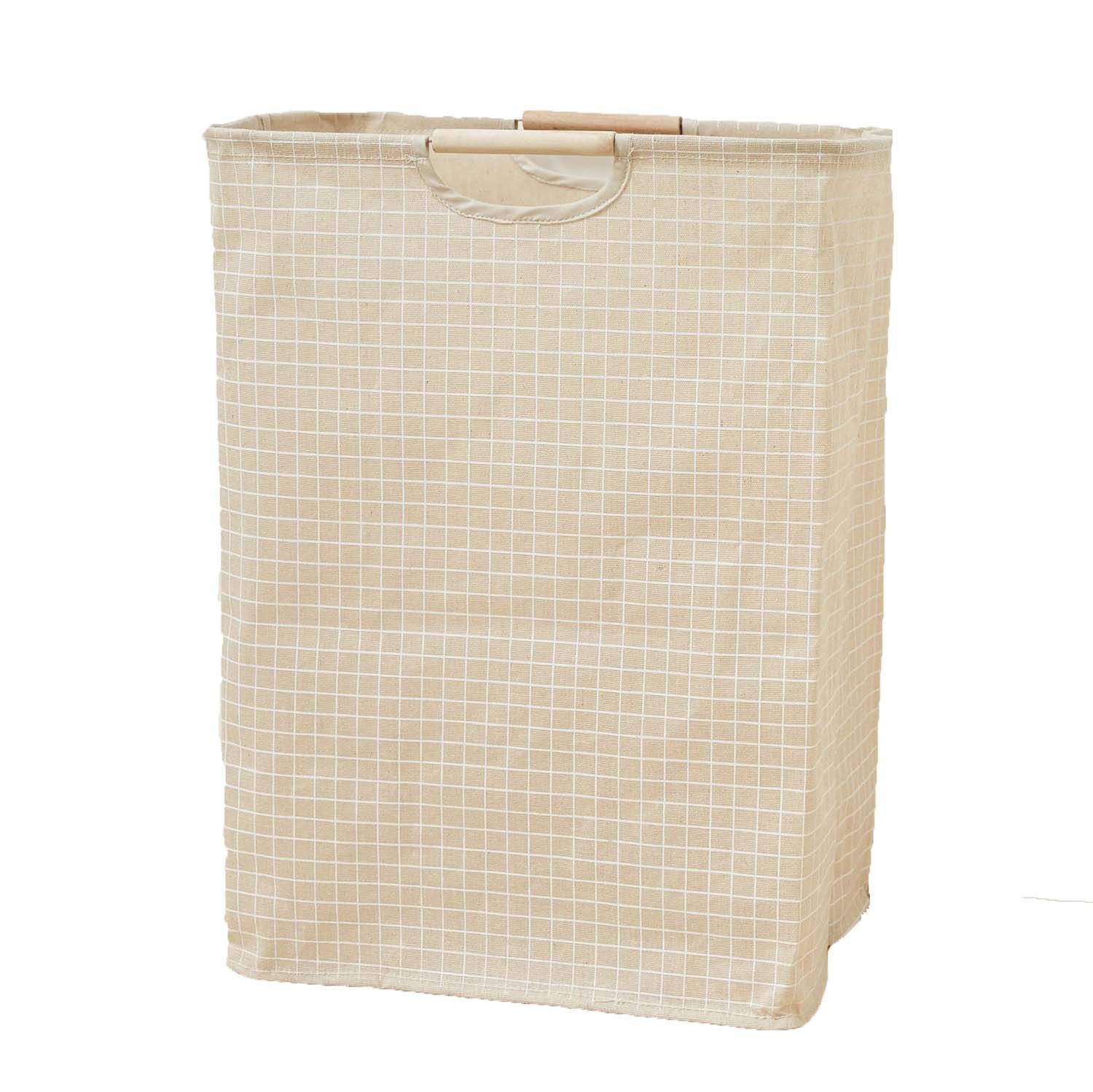 Coonoor Wäschekorb Faltbarer Geflochten Oxford-Gewebe Gitter 56×40×27 cm günstig online kaufen