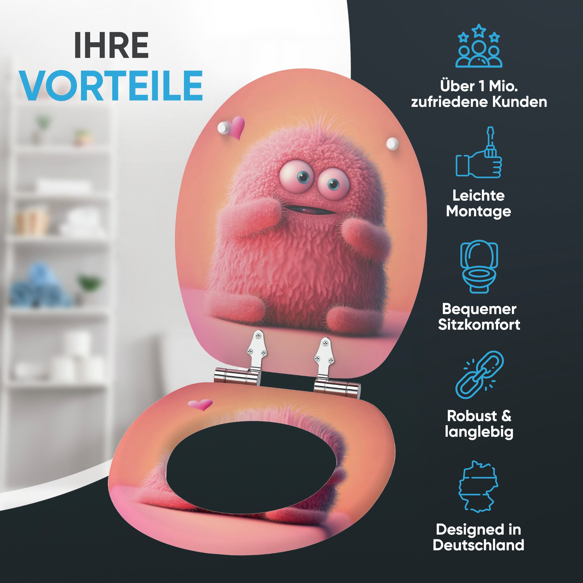 Sanilo WC-Sitz Coco, mit Absenkautomatik, hochwertig & modern, universell, günstig online kaufen