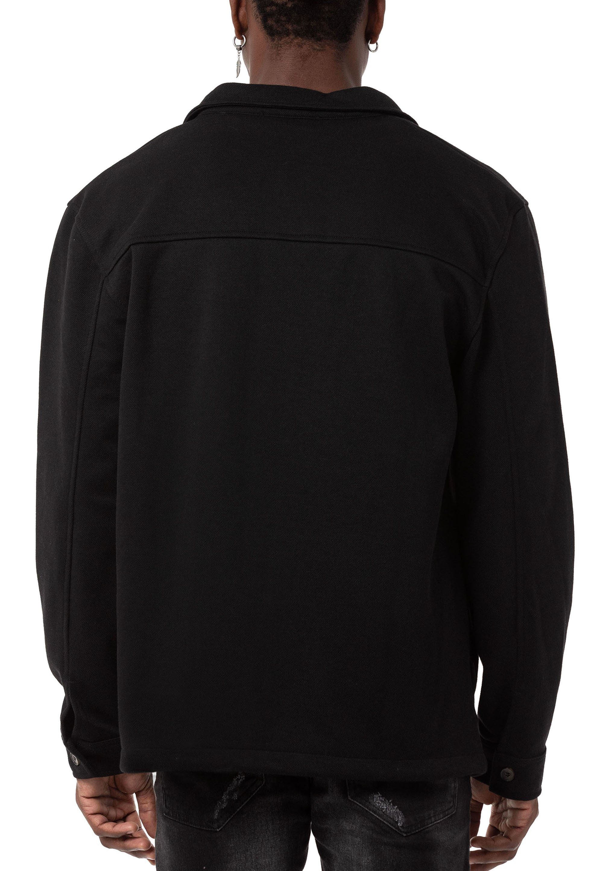 RedBridge Hemdjacke mit Brusttaschen - Stilvolles Overshirt für Freizeit und Alltag atmungsaktiv, vielseitig – Bild 5 von 5