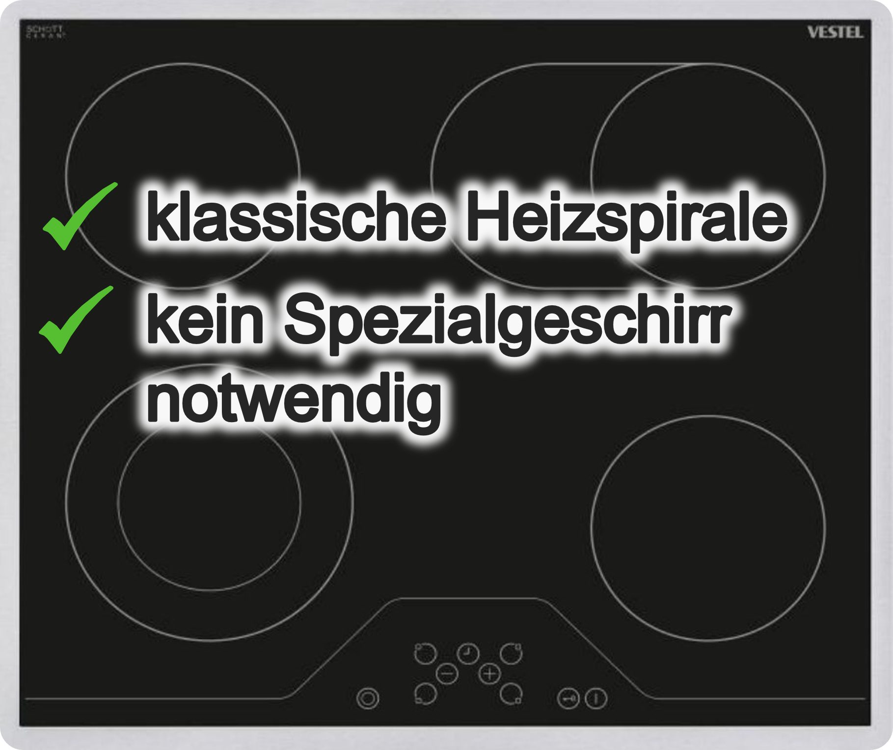 VESTEL Elektro-Kochfeld VEA24056