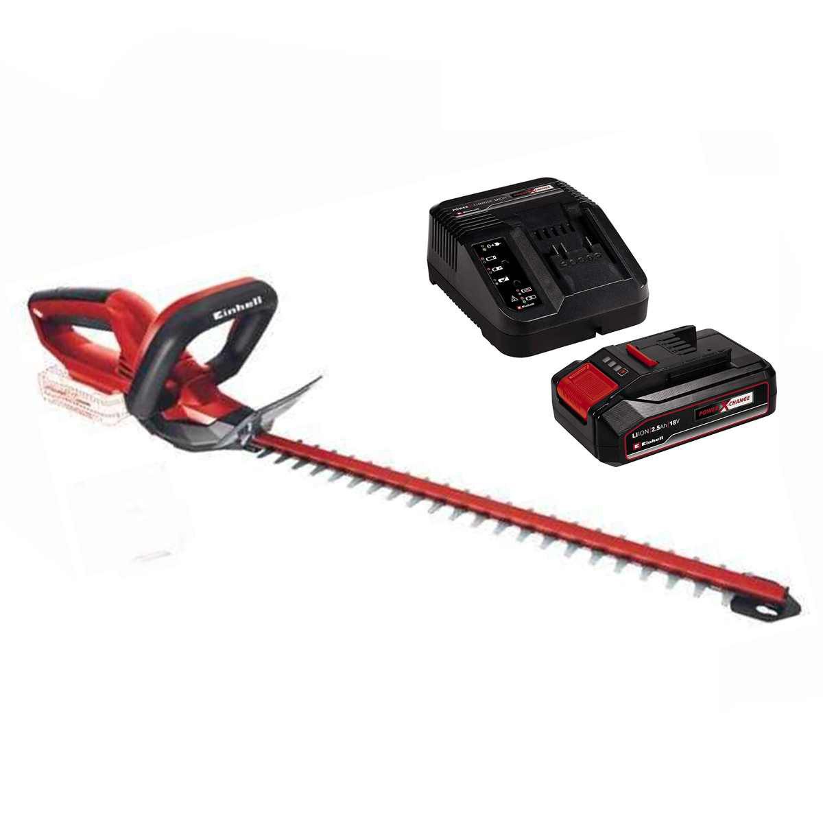 Einhell Akku-Heckenschere Akku-Heckenschere GC-CH 1846 Li- 18 V 6 cm mit Akku 2.5 Ah Ladegerät