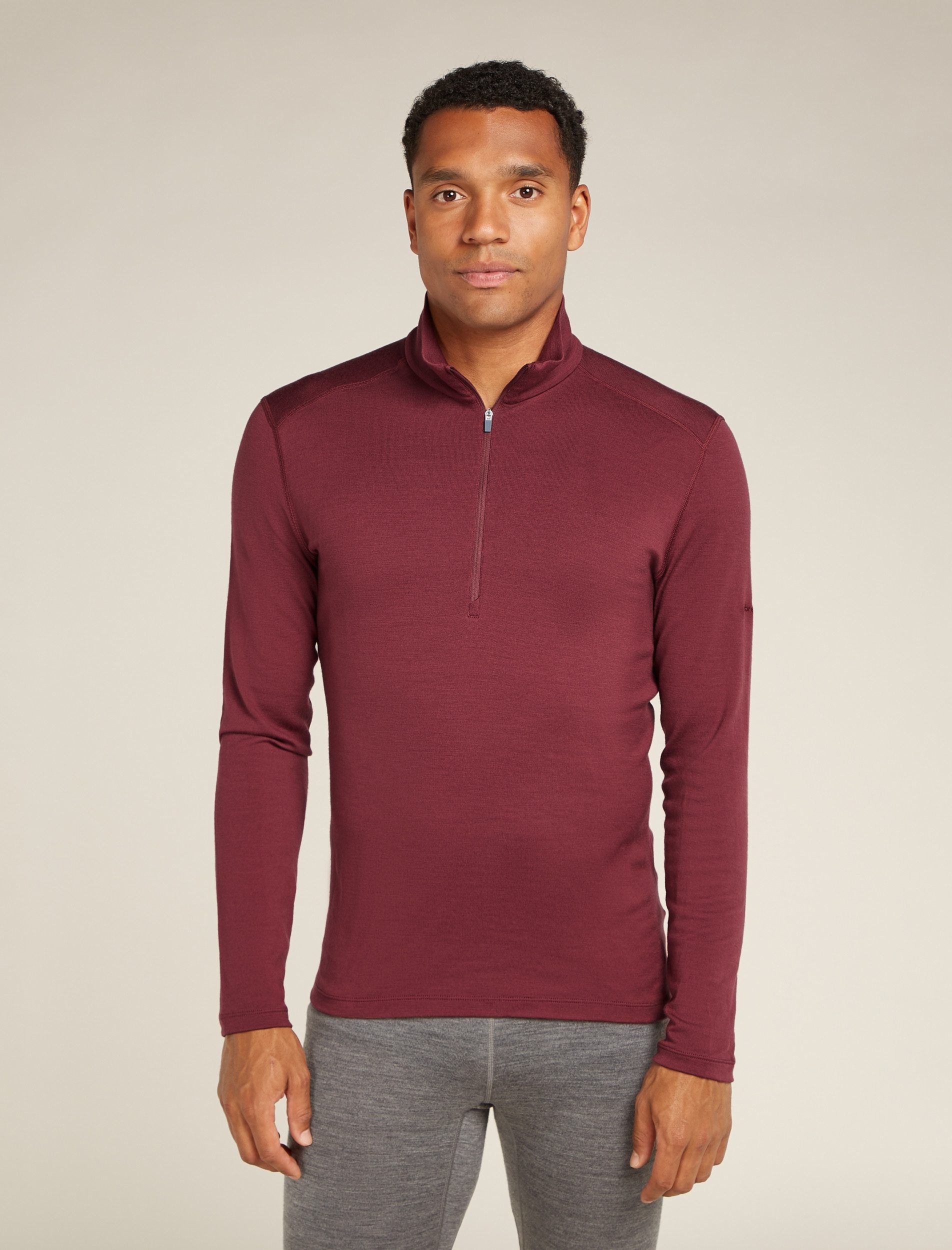Icebreaker Longpullover M 260 Tech LS Half Zip PORT