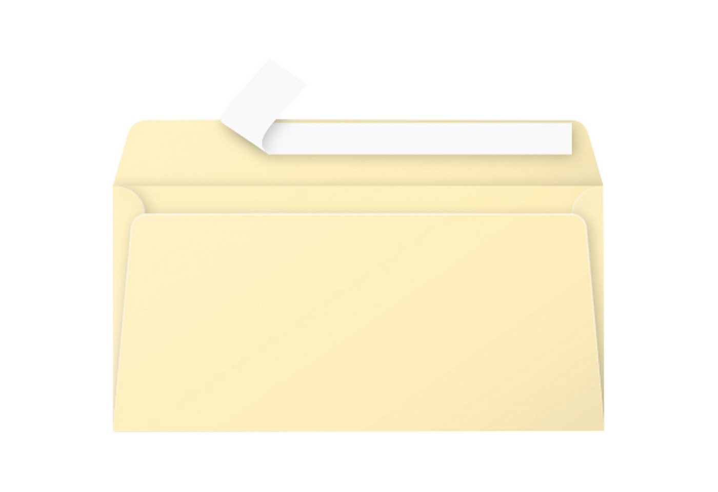 Thumbnail - CLAIREFONTAINE Briefumschlag Din lang haftklebend FSC 120g ohne Fenster chamois, PA= 20Stk
