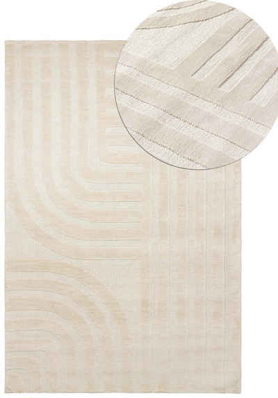 Designteppich Teppich Japandi & Boho Stil Geometrisch 3D Effekt, Mazovia, 200 x 300 cm