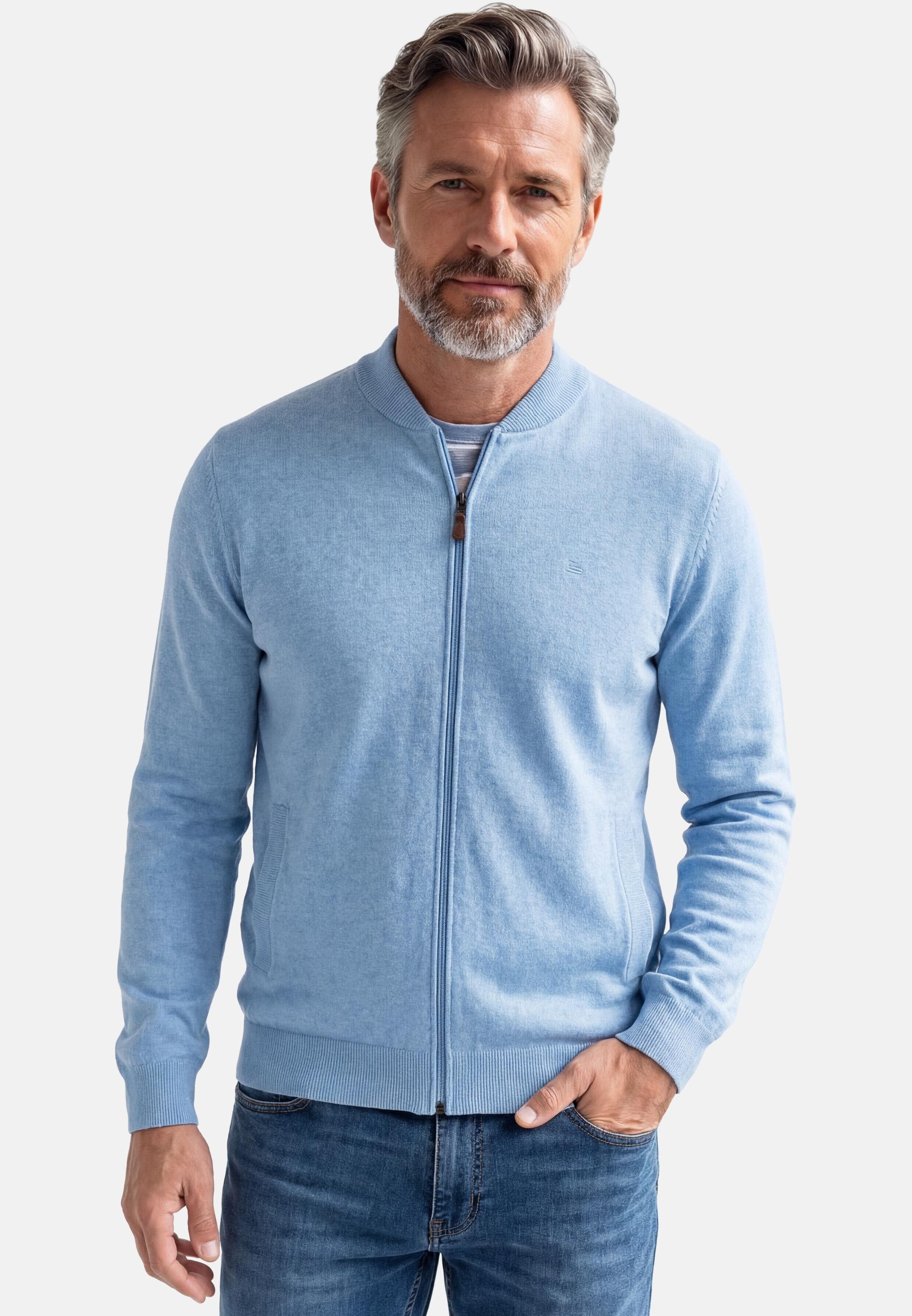 Redmond Strickjacke Basic (1-tlg) Strickjacke - Baumwolle - Atmungsaktiv - Weicher Feinstrick