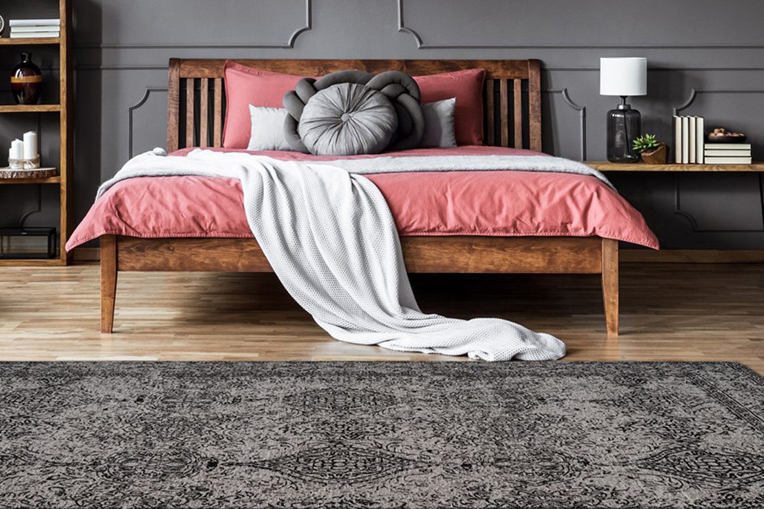 Arte Espina Teppich Iglesia 300, rechteckig, Höhe: 10 mm, Jacquard-Teppich, dezente Farbwahl, Rücken aus 100 % Baumwolle