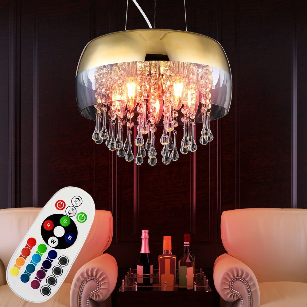 LED Decken Pendel Hänge Lampe RGB Fernbedienung Leuchte Beleuchtung Ess Zimmer 