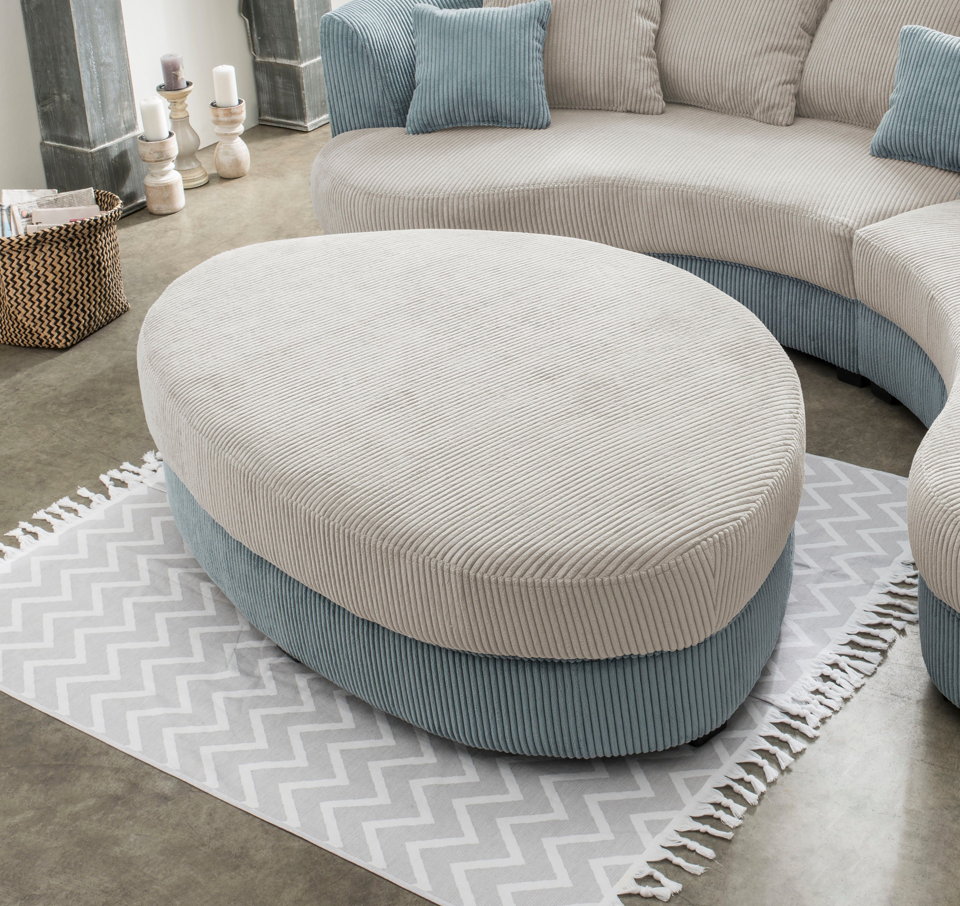 Home affaire Polsterhocker Limoncello