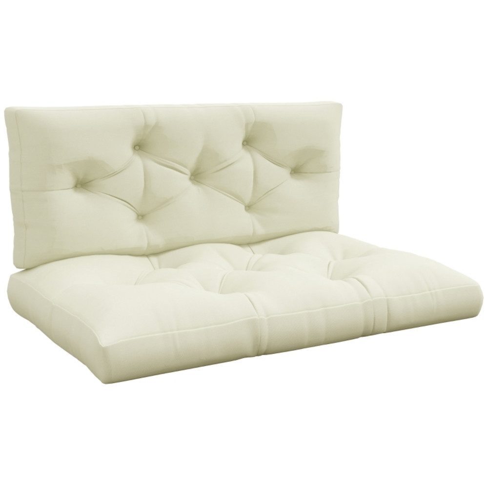 OKWISH Bankauflage Sitzpolster Sitzkissen Polsterauflage 120x80x12 cm, (1 St., Polsterkissen für Gartenstuhl Sofa Bank, vielseitige Innen & Außen), Kissenauflage mit Knopfheftung, weiche Polsterung für Sitzmöbel