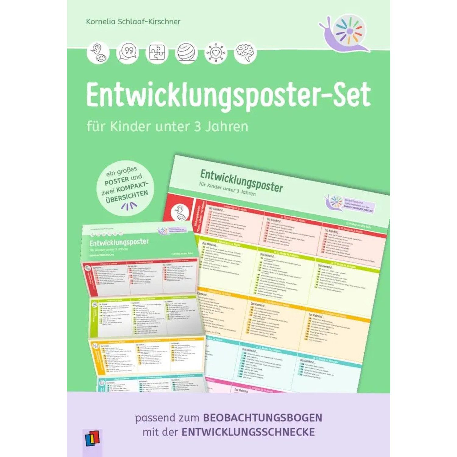Verlag an der Ruhr Poster Entwicklungsposter-Set für Kinder unter 3 Jahren