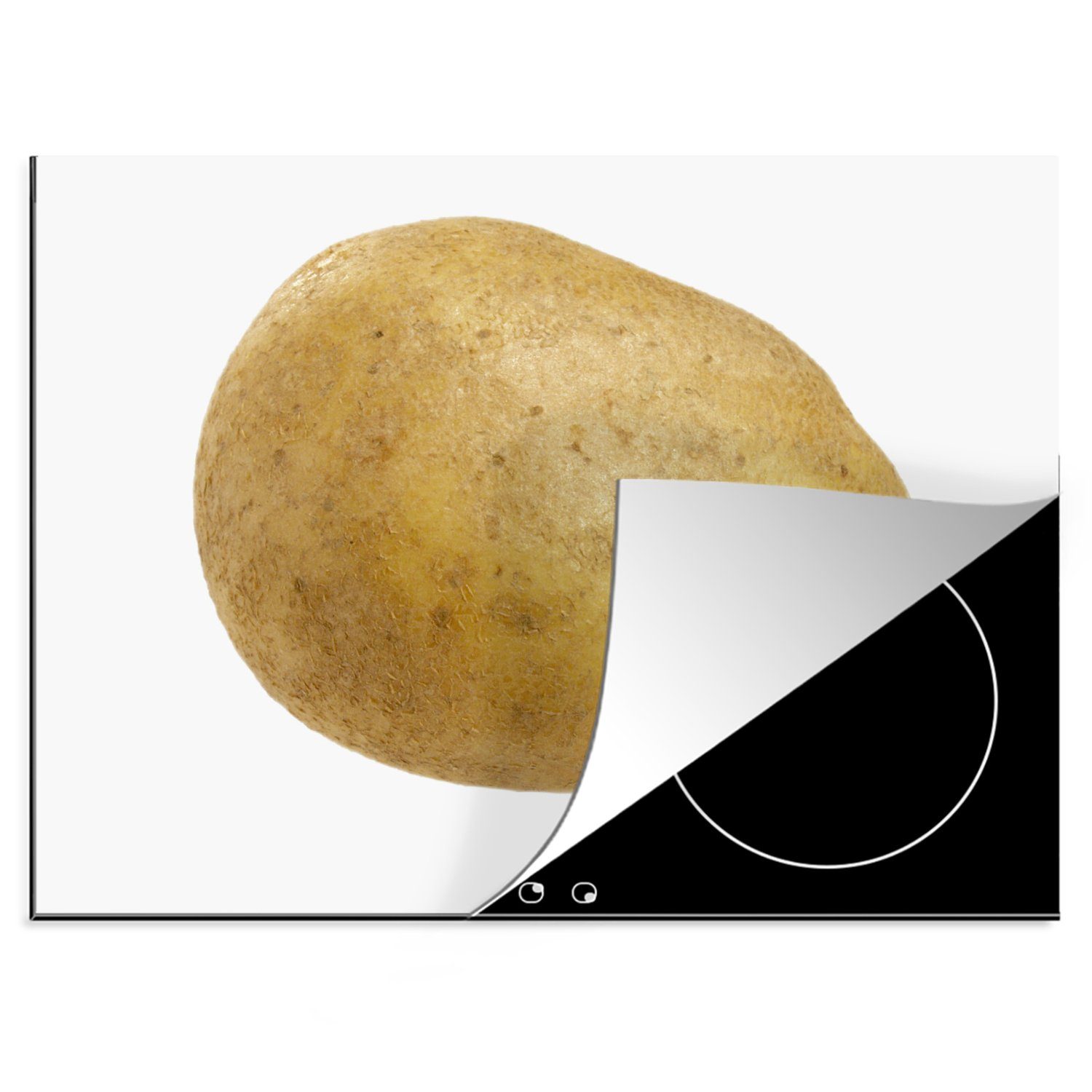 Kartoffeln, 70x52 nutzbar, tlg), Mobile Vinyl, Lebensmittel MuchoWow - Gemüse Herdblende-/Abdeckplatte Ceranfeldabdeckung cm, Arbeitsfläche - (1