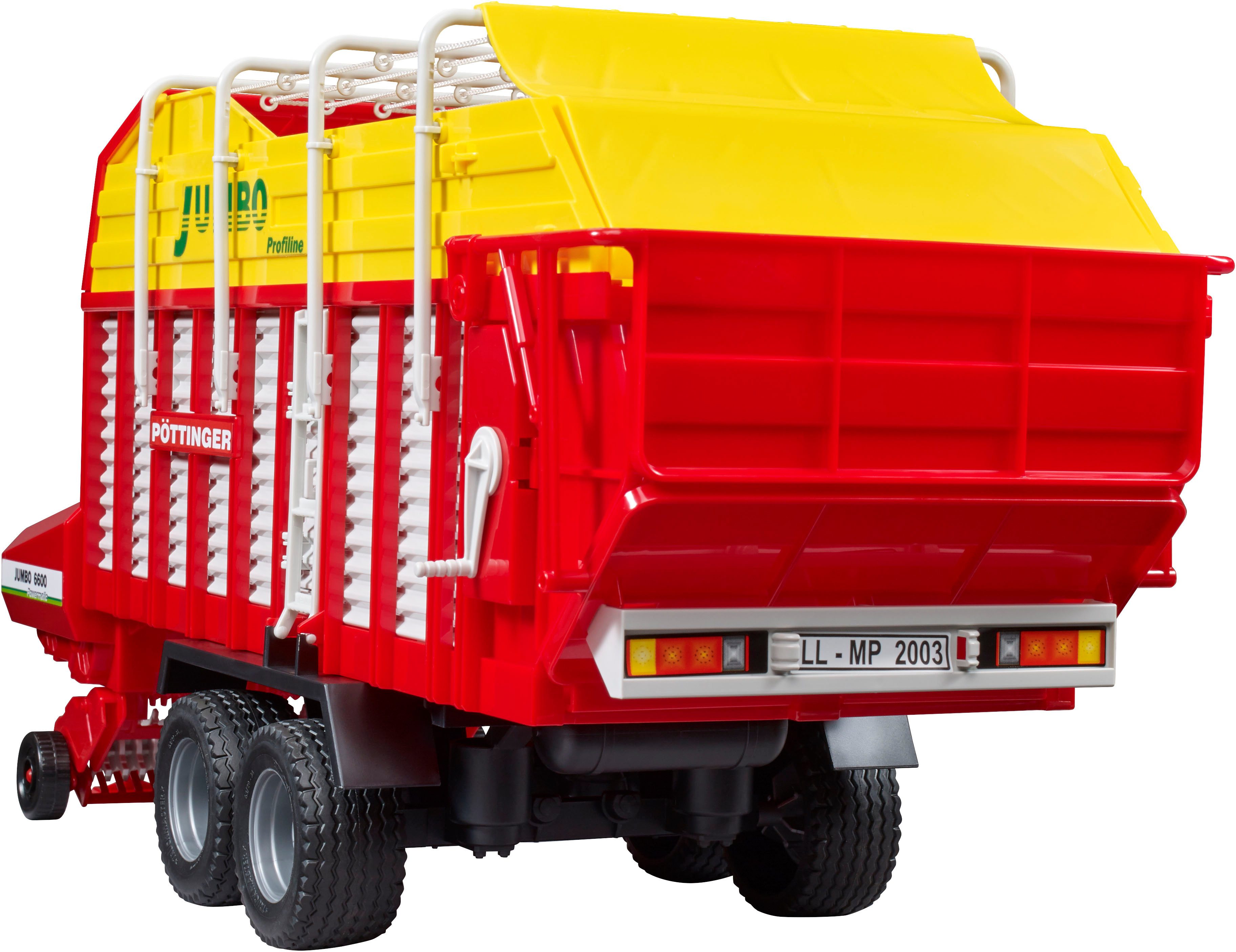 Bruder® Spielfahrzeug-Anhänger Ladewagen 55 cm Pöttinger Tandem (02214), Made in Europe