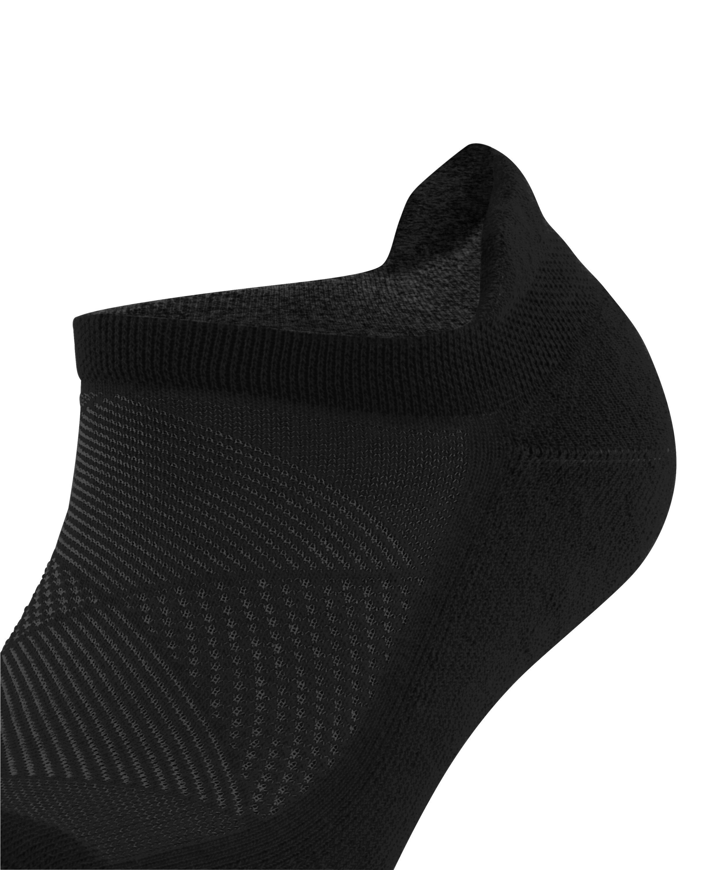 (1-Paar) Burlington (3000) Athleisure black Sneakersocken mit Sohle leicht gepolsterter