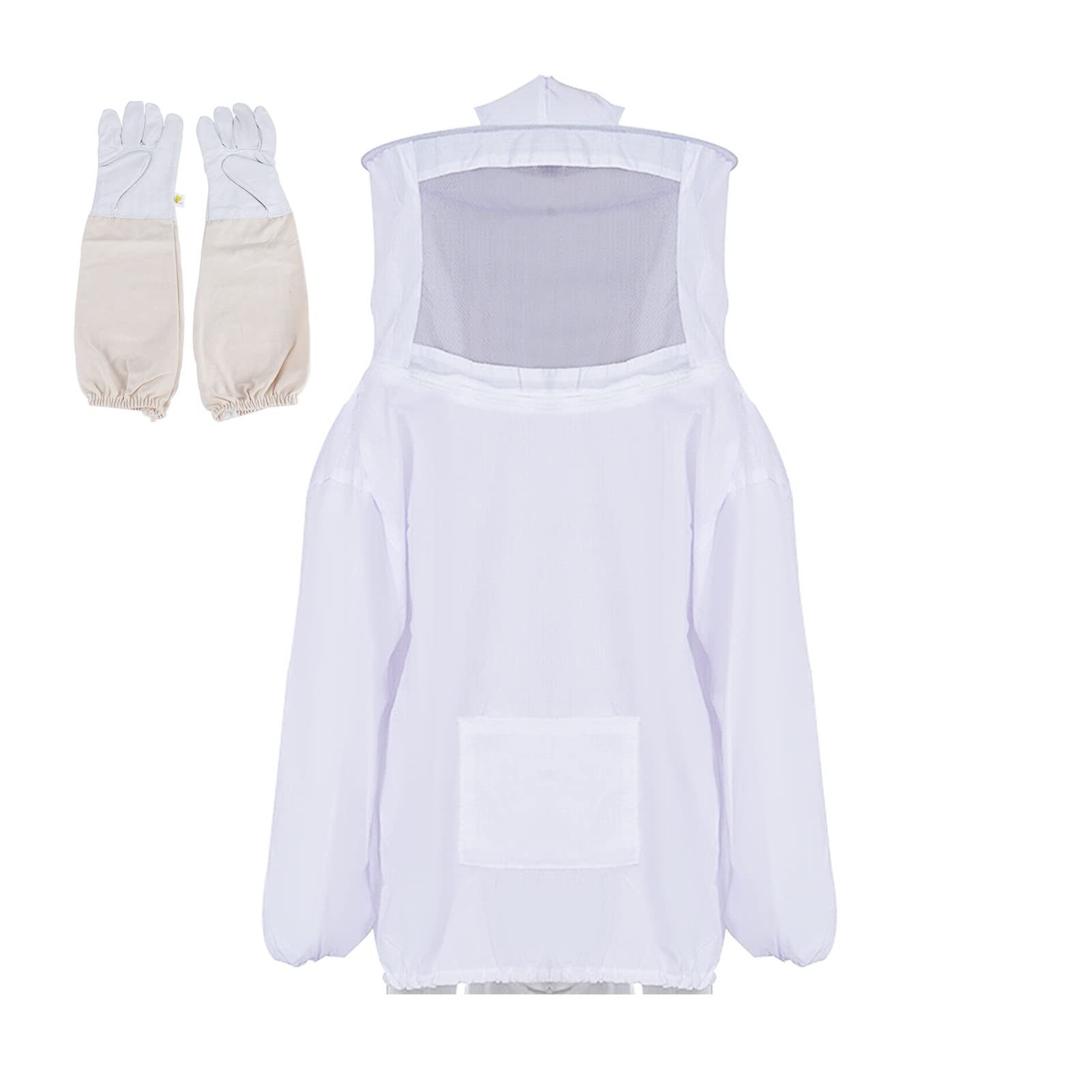 Youyijia Bienenwachstuch Imkerjacke Imkeranzug Imkerkleidung XXL mit Zaunschleier