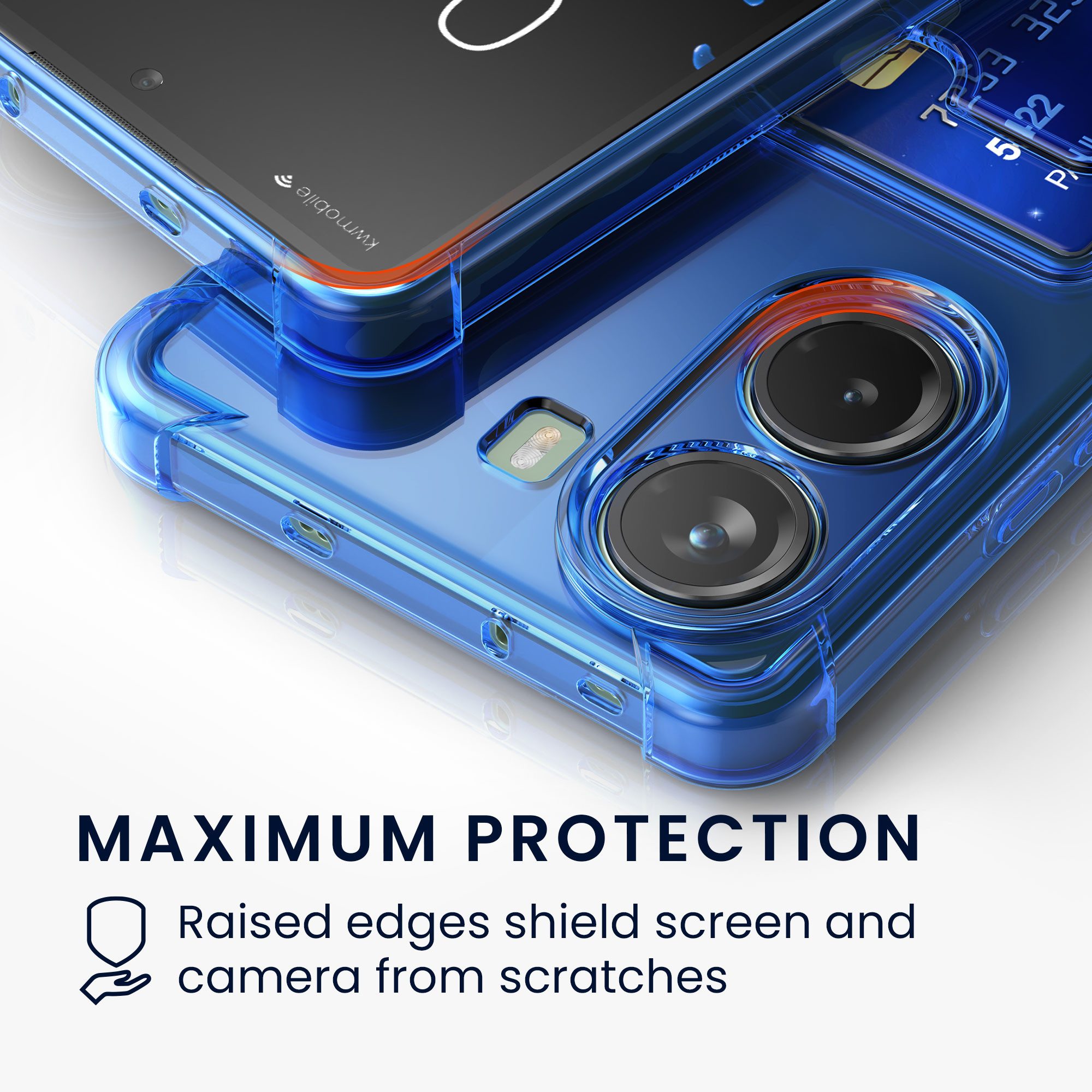 kwmobile Smartphone-Hülle Hülle mit Kartenfach für Xiaomi Poco X7 Pro 5G, Handyhülle Poco X7 Pro 5G mit Kartenfach Soft Case