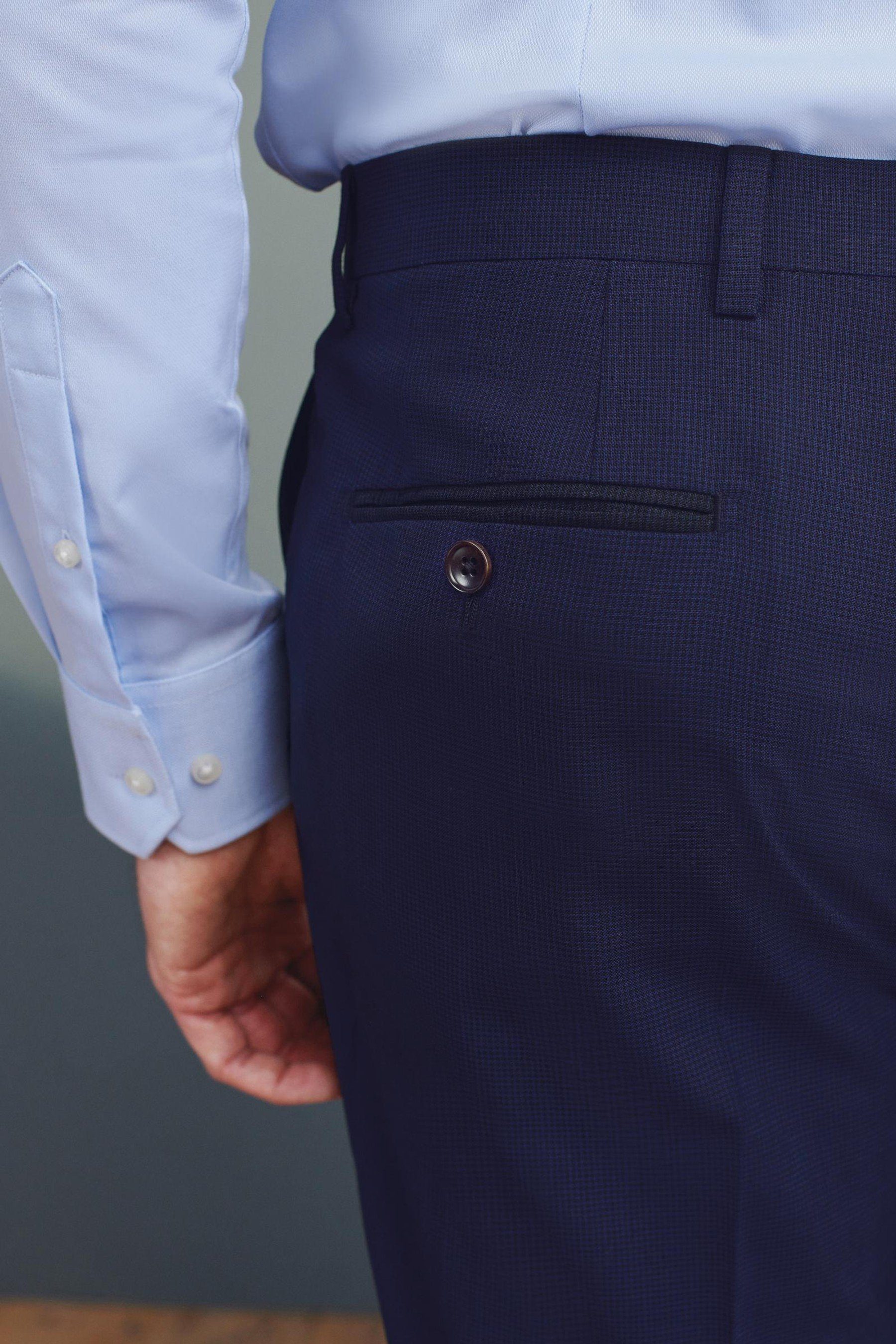 Next Bright Signature Tailored Blue (1-tlg) Wollanteil Fit Anzughose mit Anzughose