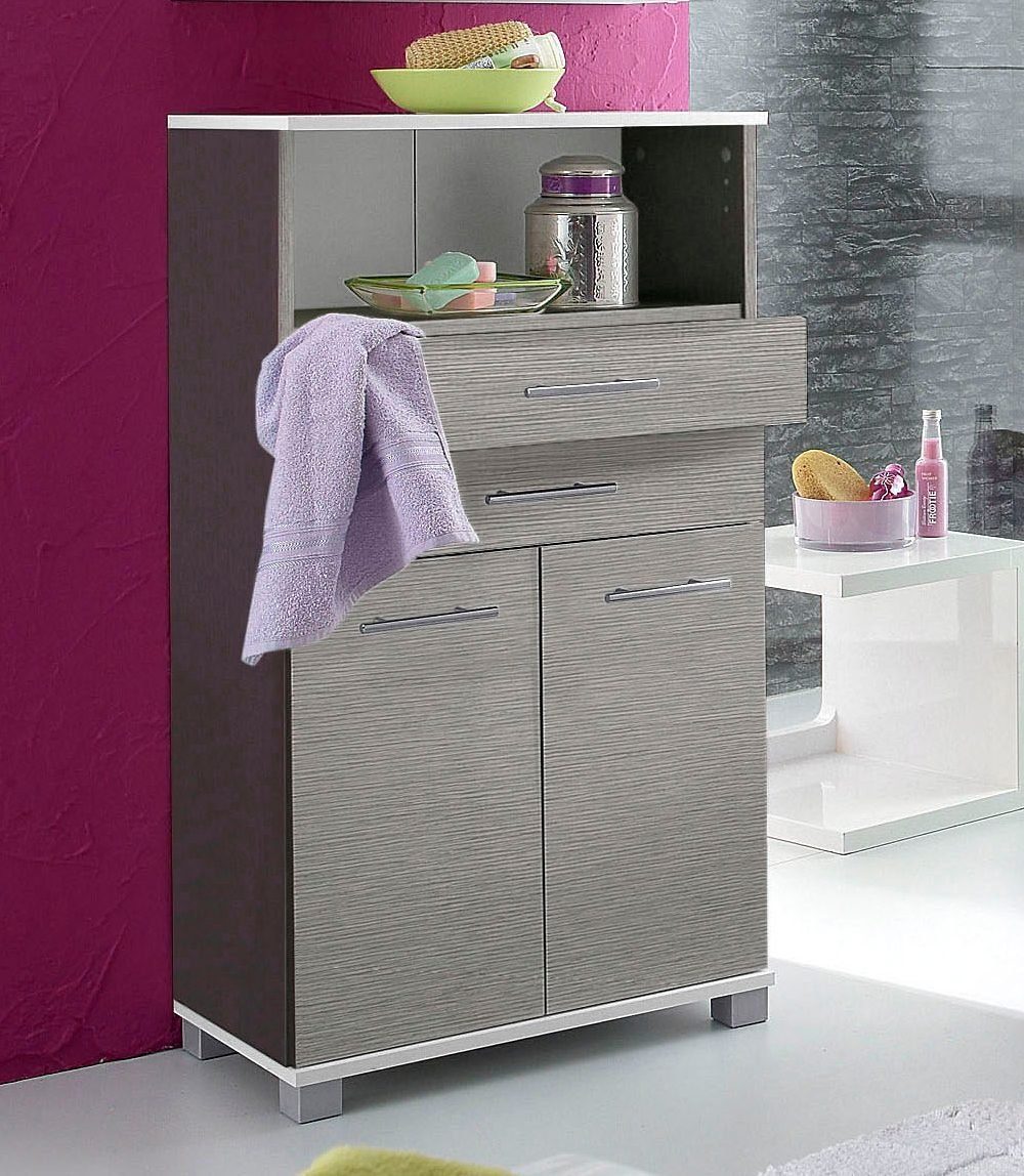 welltime Midischrank 2 Türen, Metallbeschläge