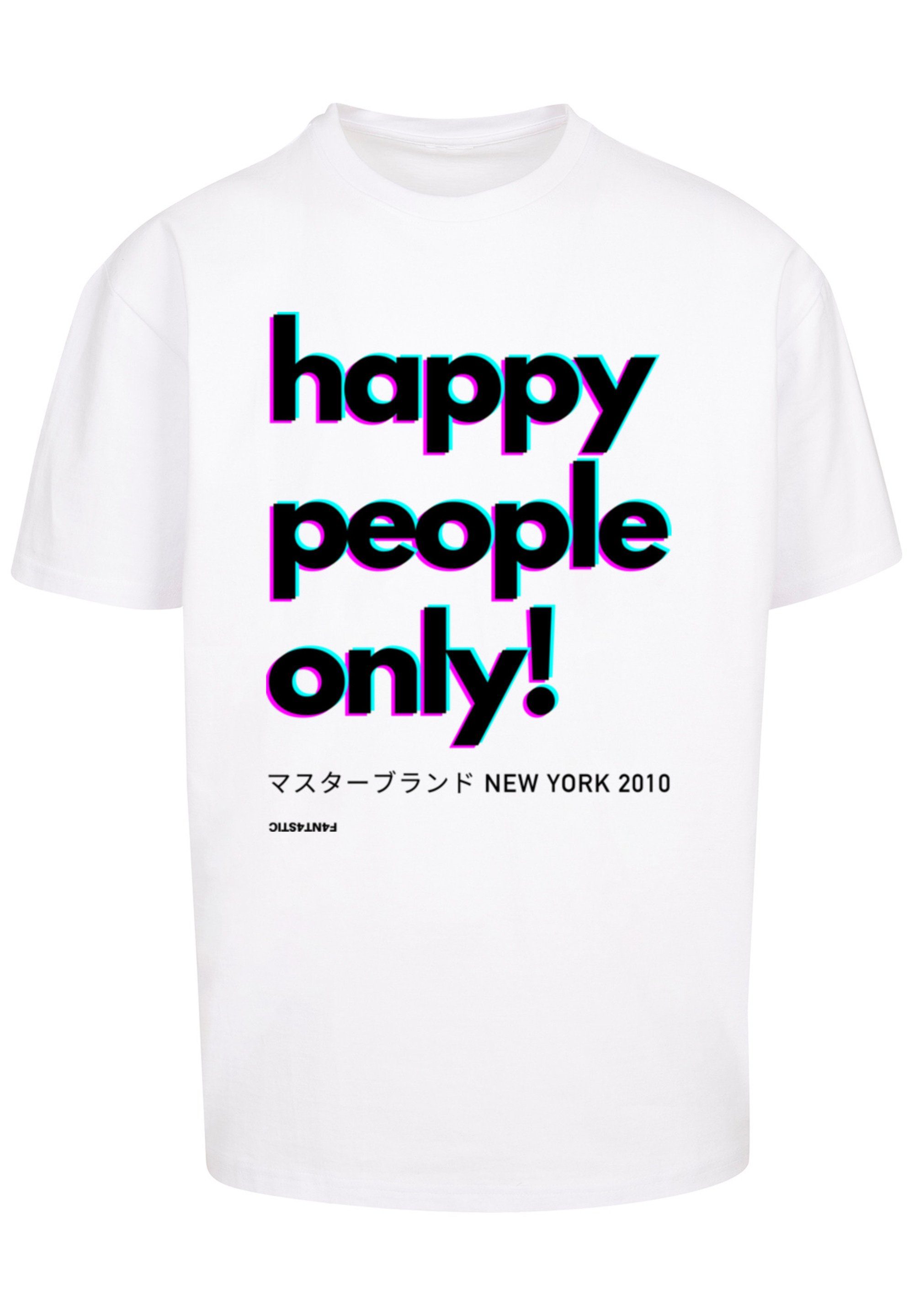 F4NT4STIC T-Shirt Happy people York Print weiß only New